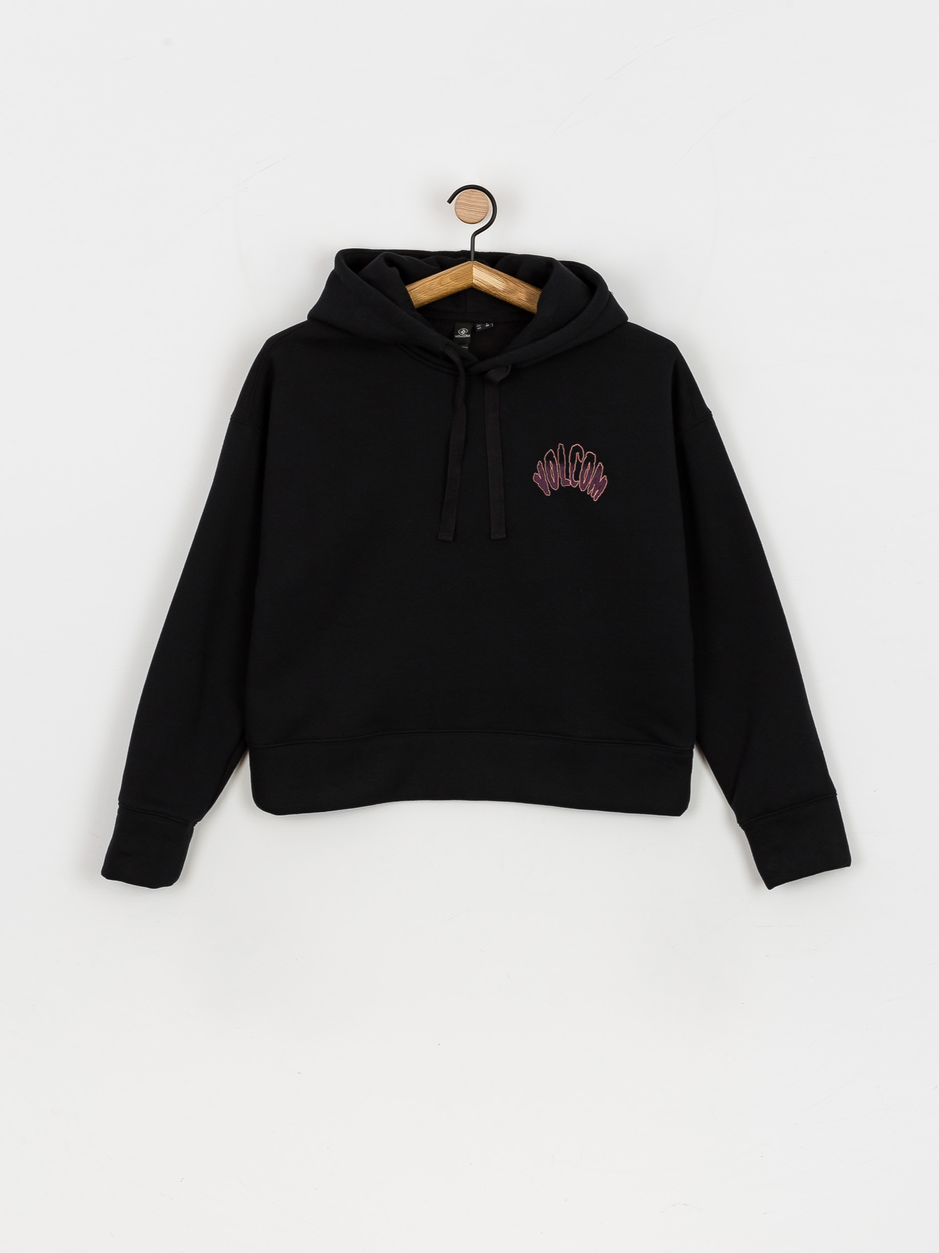 Mikina s kapucňou Volcom Voltrip HD Wmn (black)