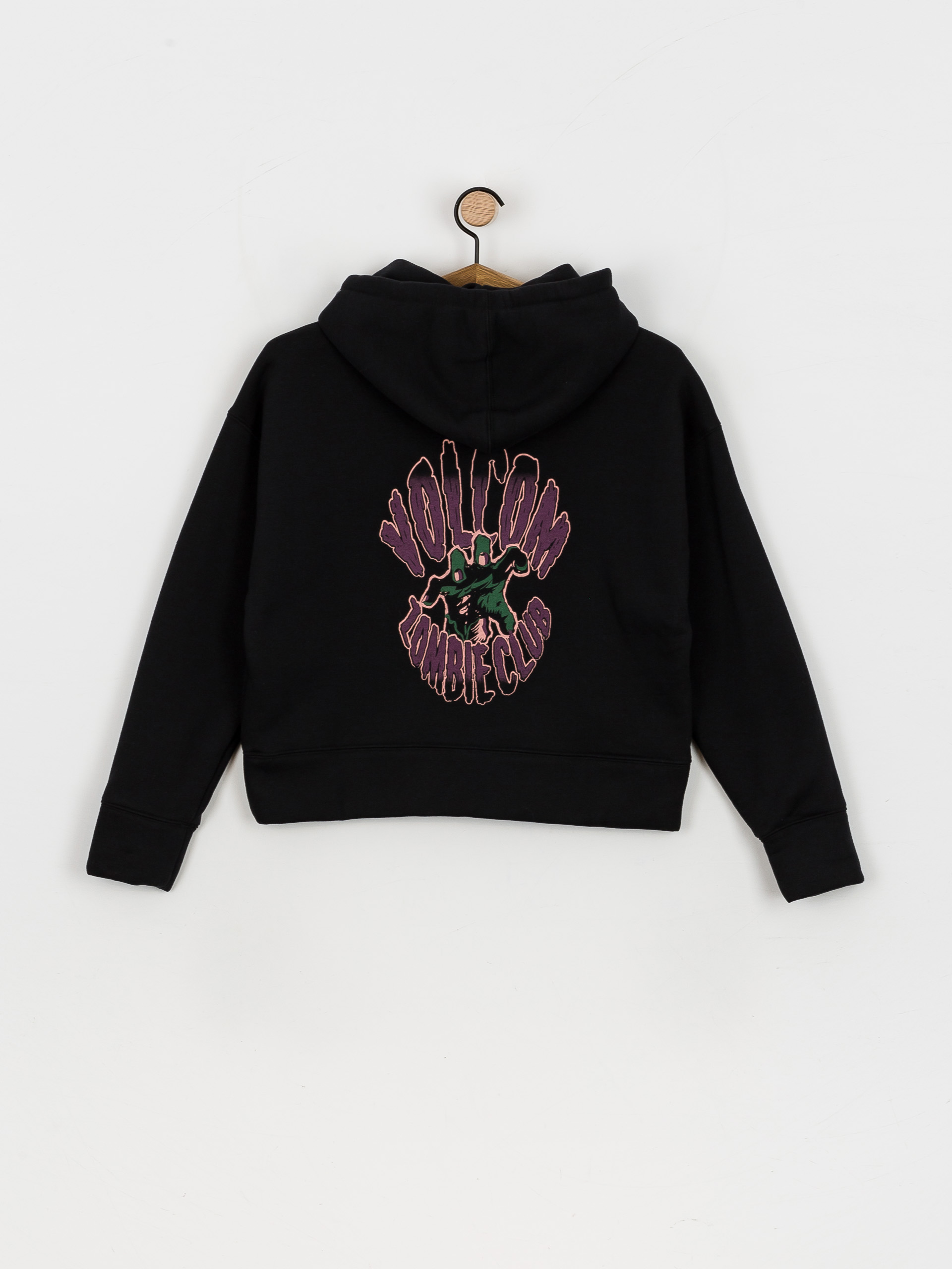 Mikina s kapucňou Volcom Voltrip HD Wmn (black)