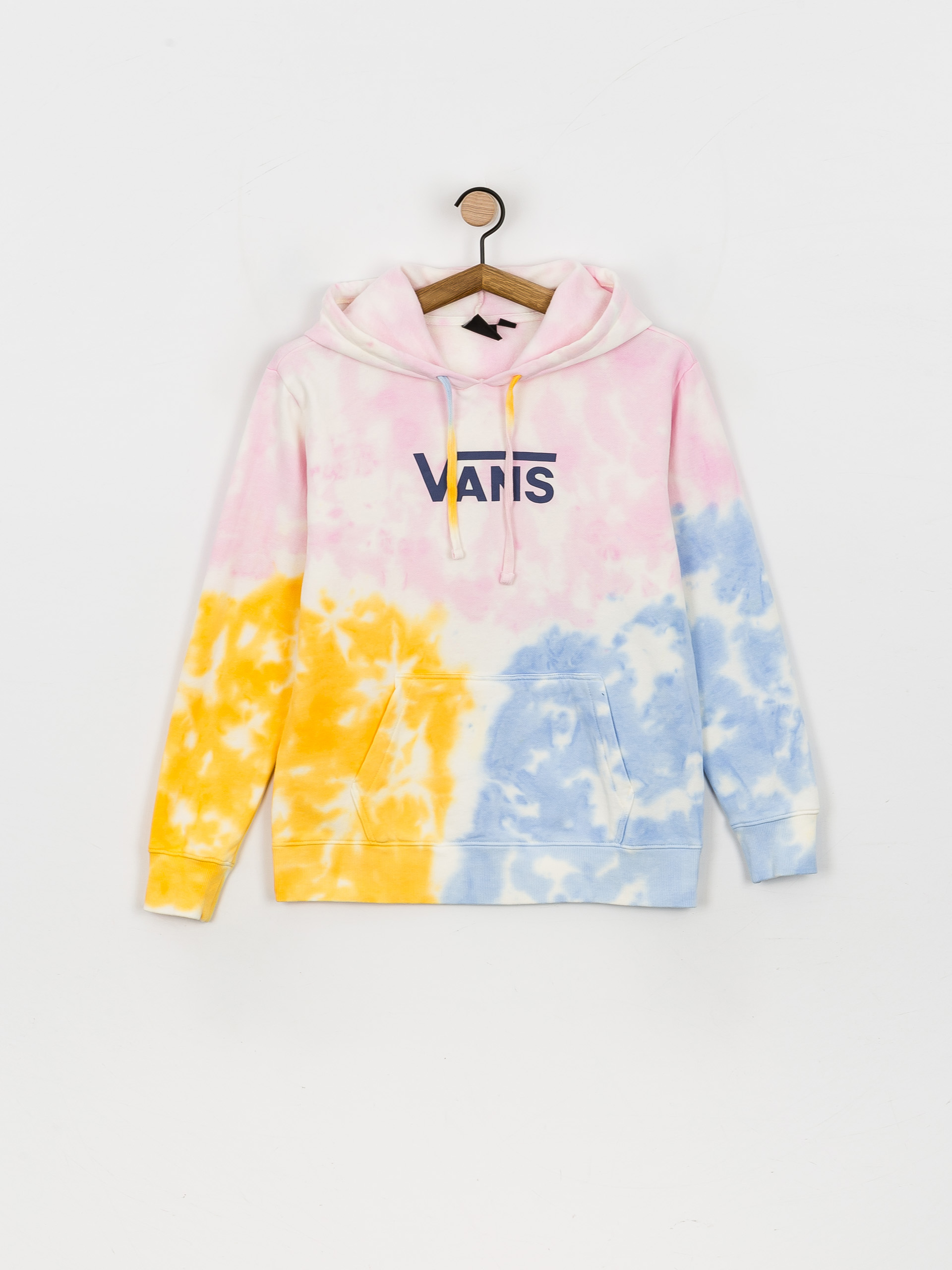 Mikina s kapucňou Vans Tri Dye Bff HD Wmn (crandle pink)