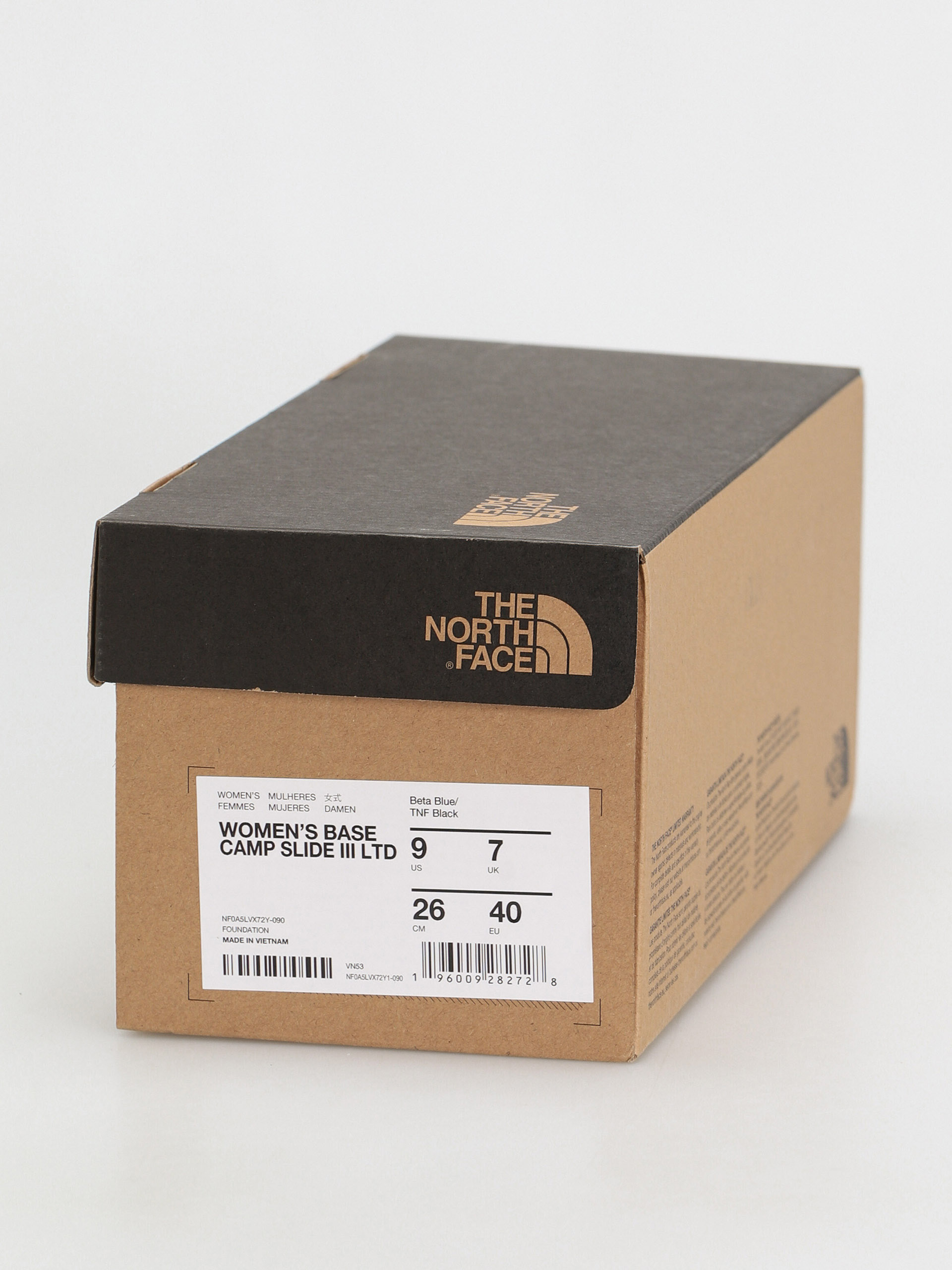 Šľapky The North Face Base Camp Slide III Ltd Wmn (beta blue/tnf black)