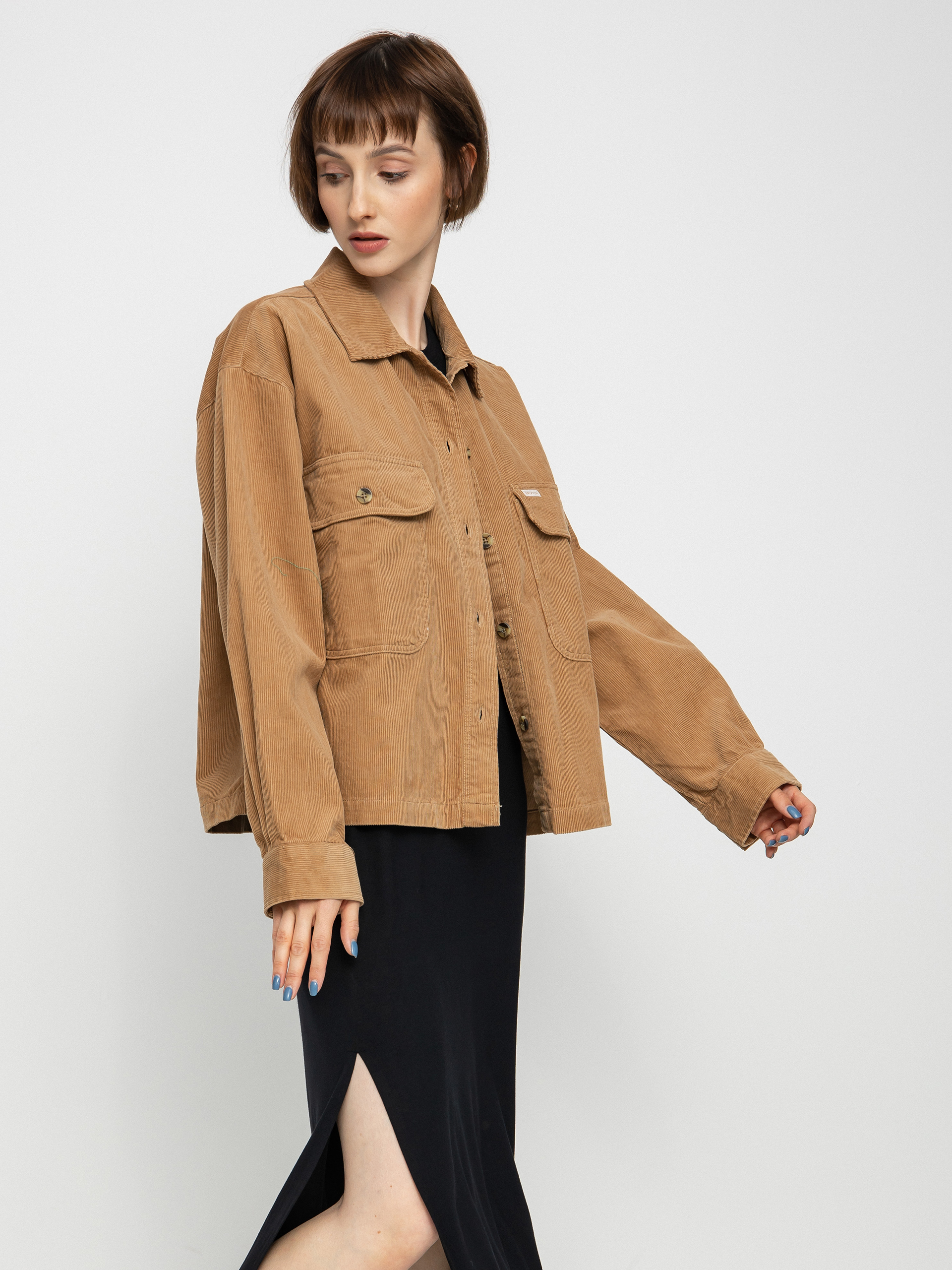 Košeľa Brixton Bowery Corduroy Flannel Ls Wmn (mojave)