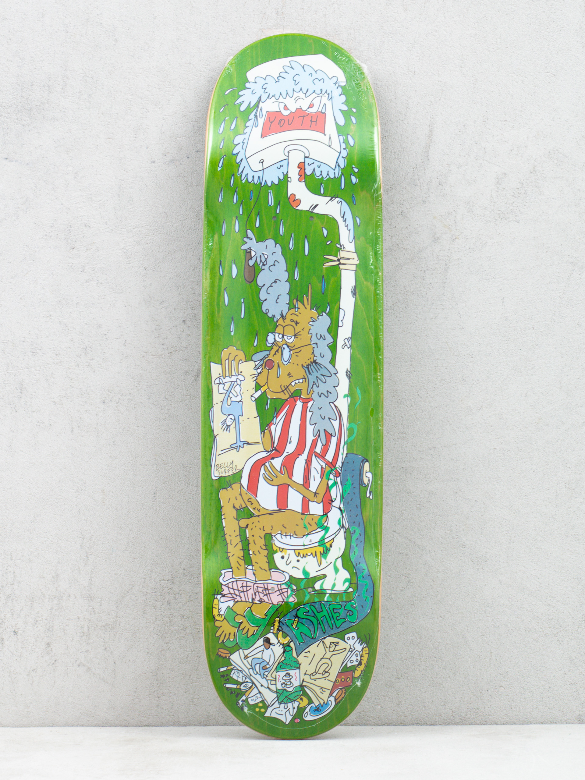 Doska Youth Skateboards X Ashes Old Dog (green)