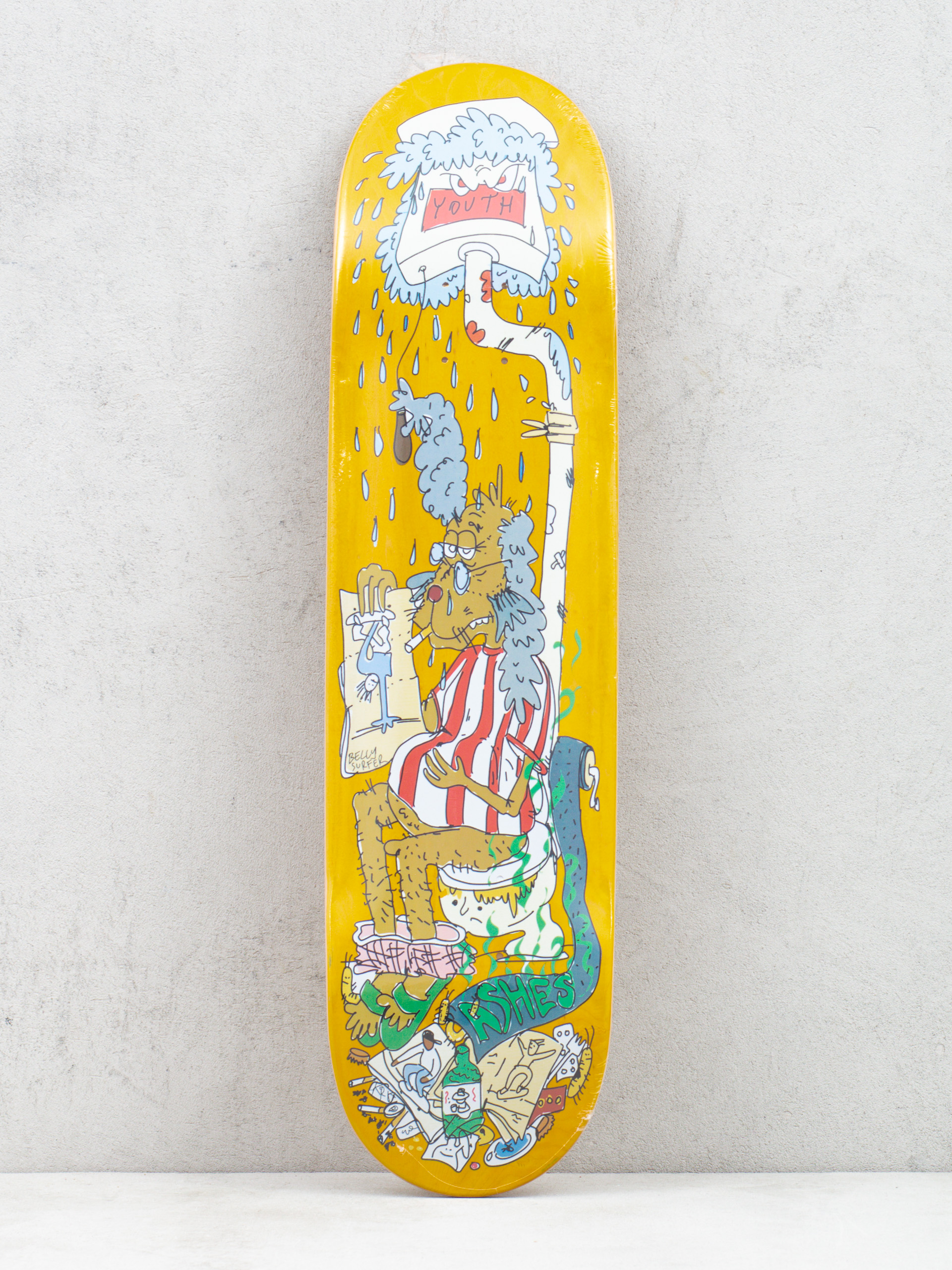 Doska Youth Skateboards X Ashes Old Dog (yellow)