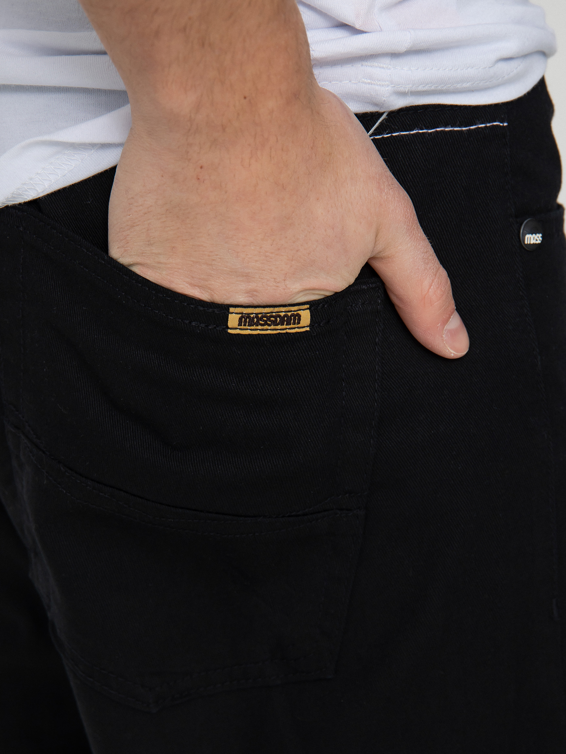 Nohavice MassDnm Slang Baggy Fit (black)