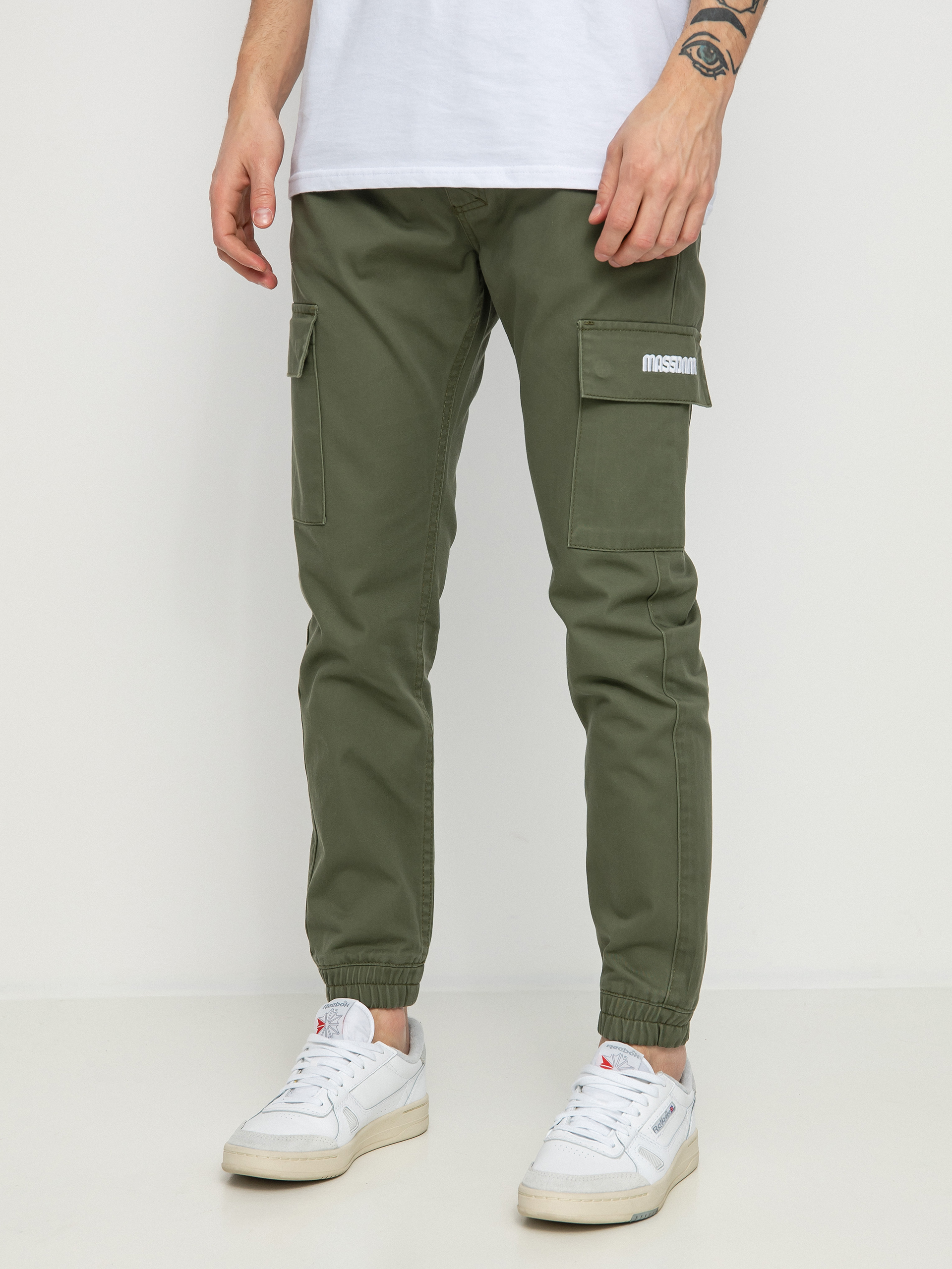 Nohavice MassDnm Cargo Joggers Sneaker Fit (olive)