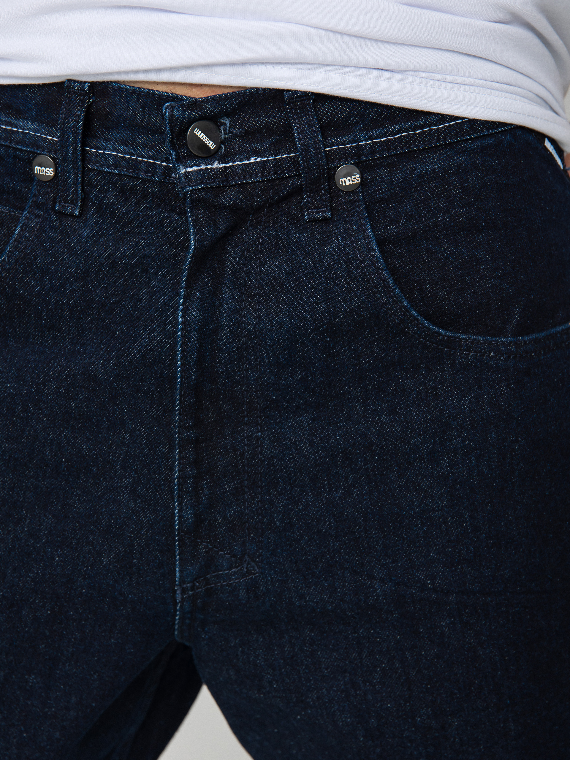 Nohavice MassDnm Craft Jeans Baggy Fit (dark blue)