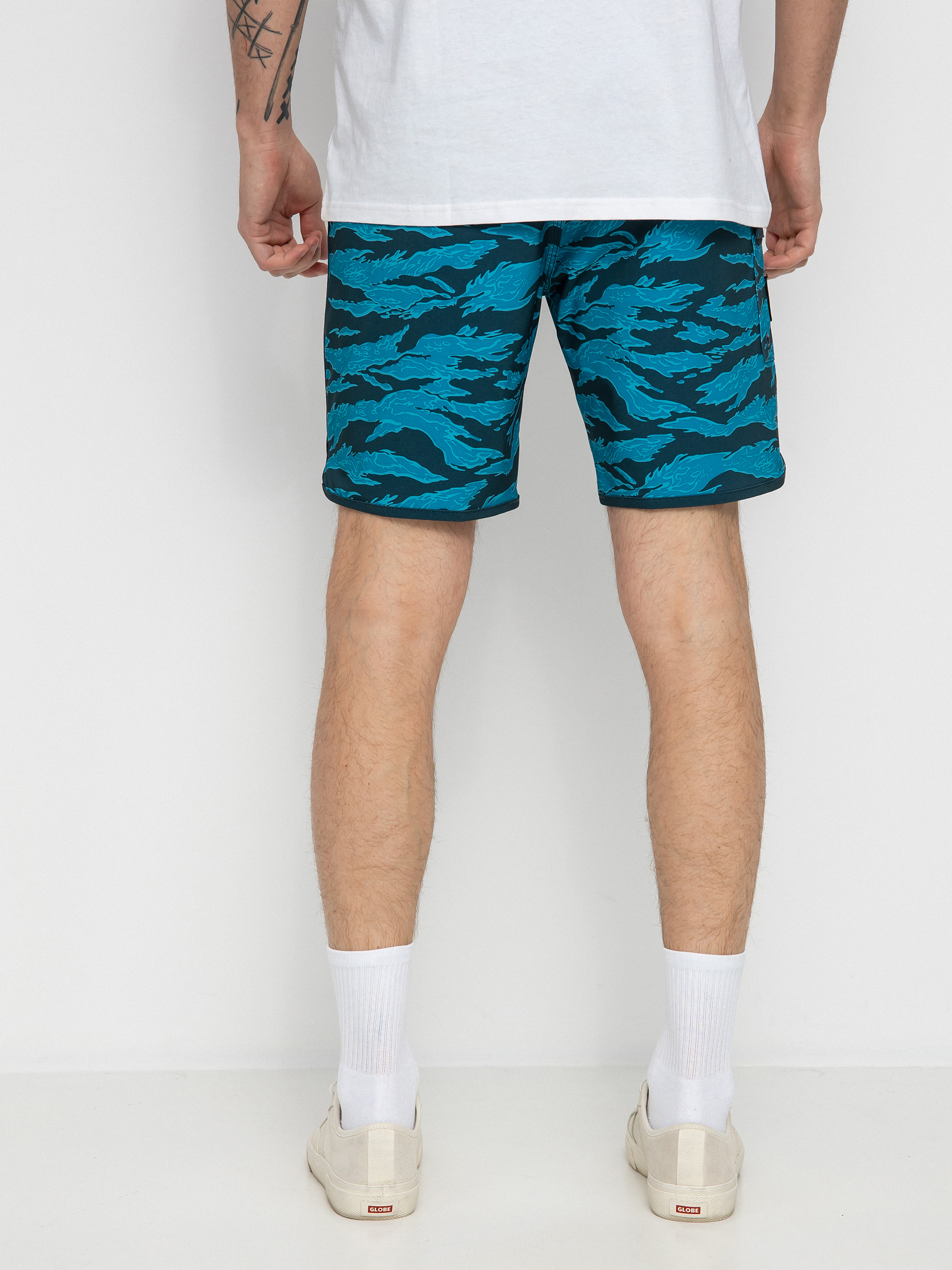 Plážové kraťasy RVCA Zak Noyle Eastern Trunk (blue camo)