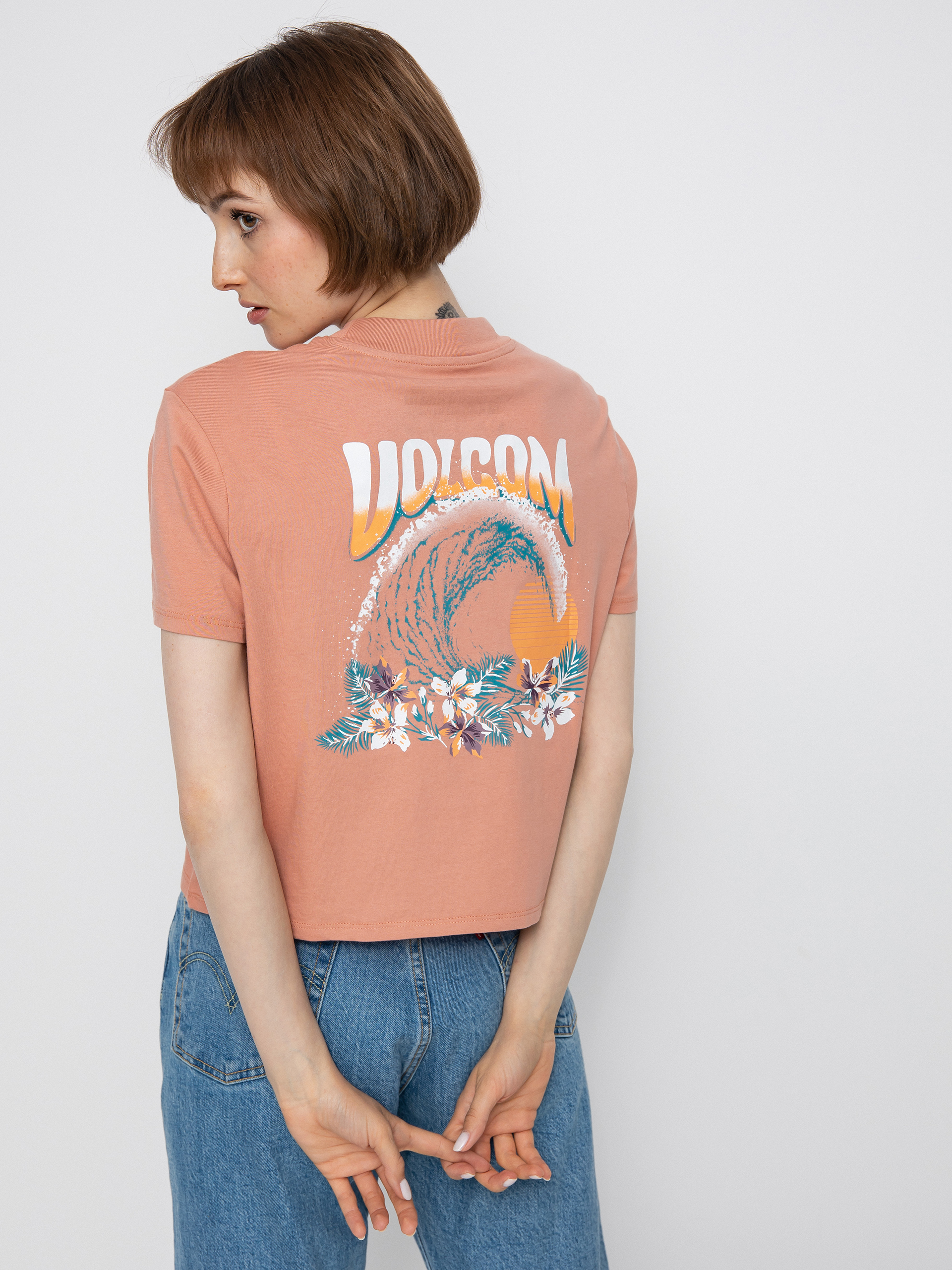 Tričko Volcom Pocket Dial Wmn (light mauve)