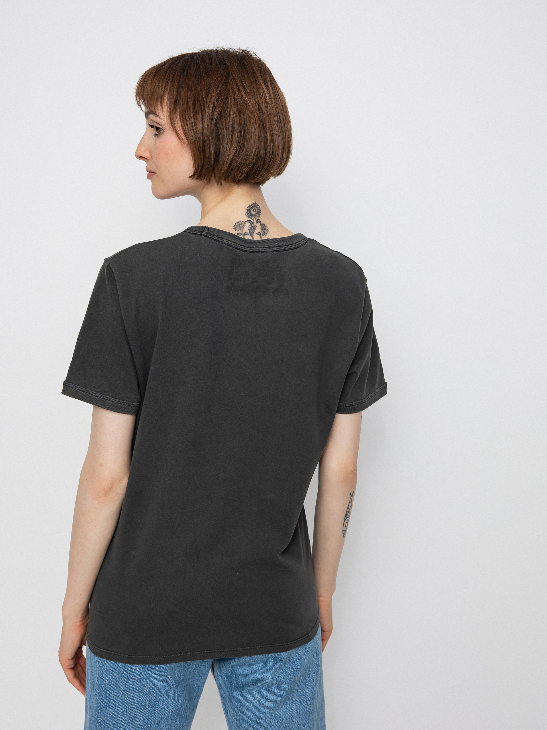 Tričko Volcom Truly Ringer Wmn (black)