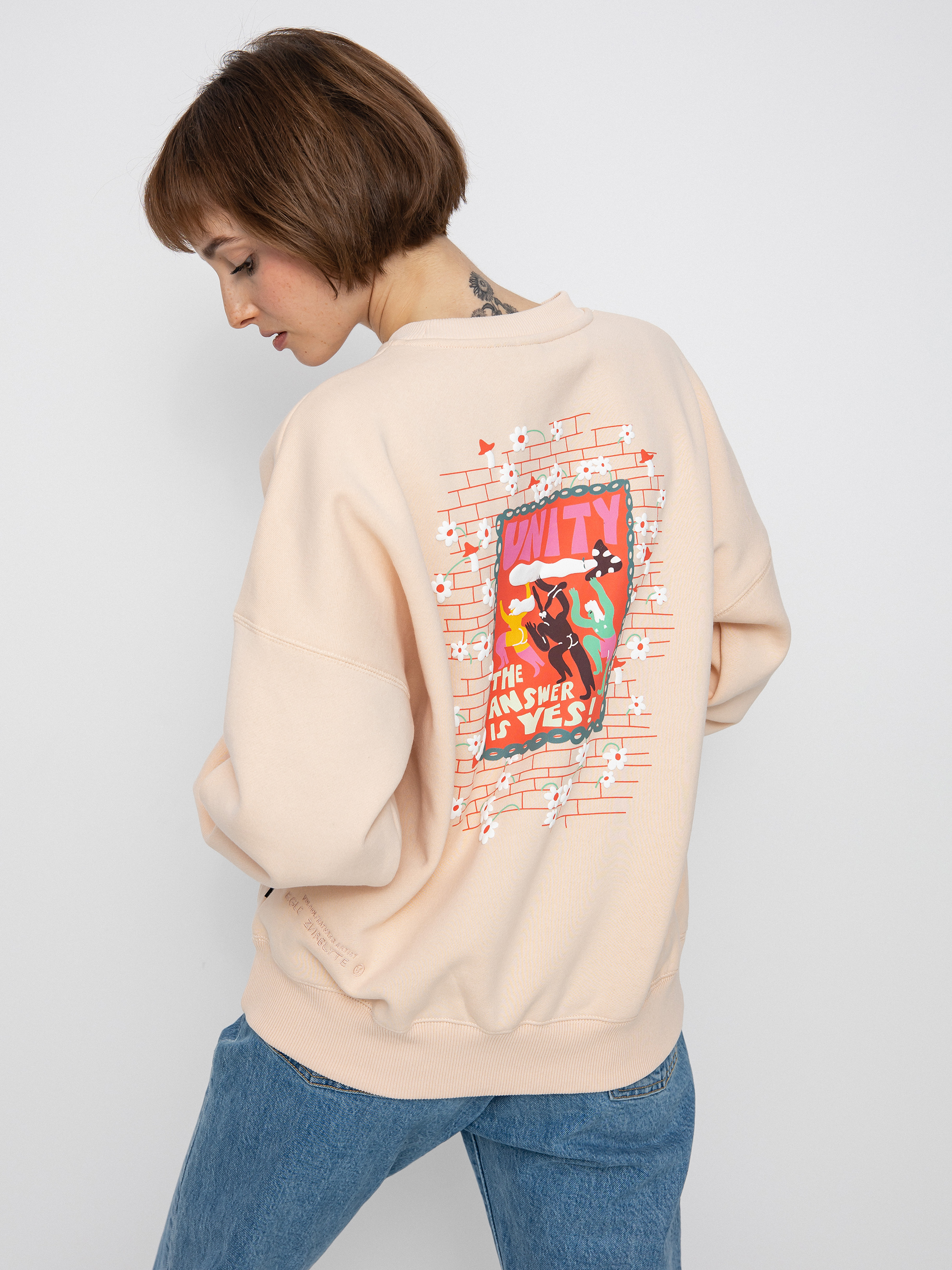 Mikina Volcom Egle Zvirblyte Wmn (light pink)