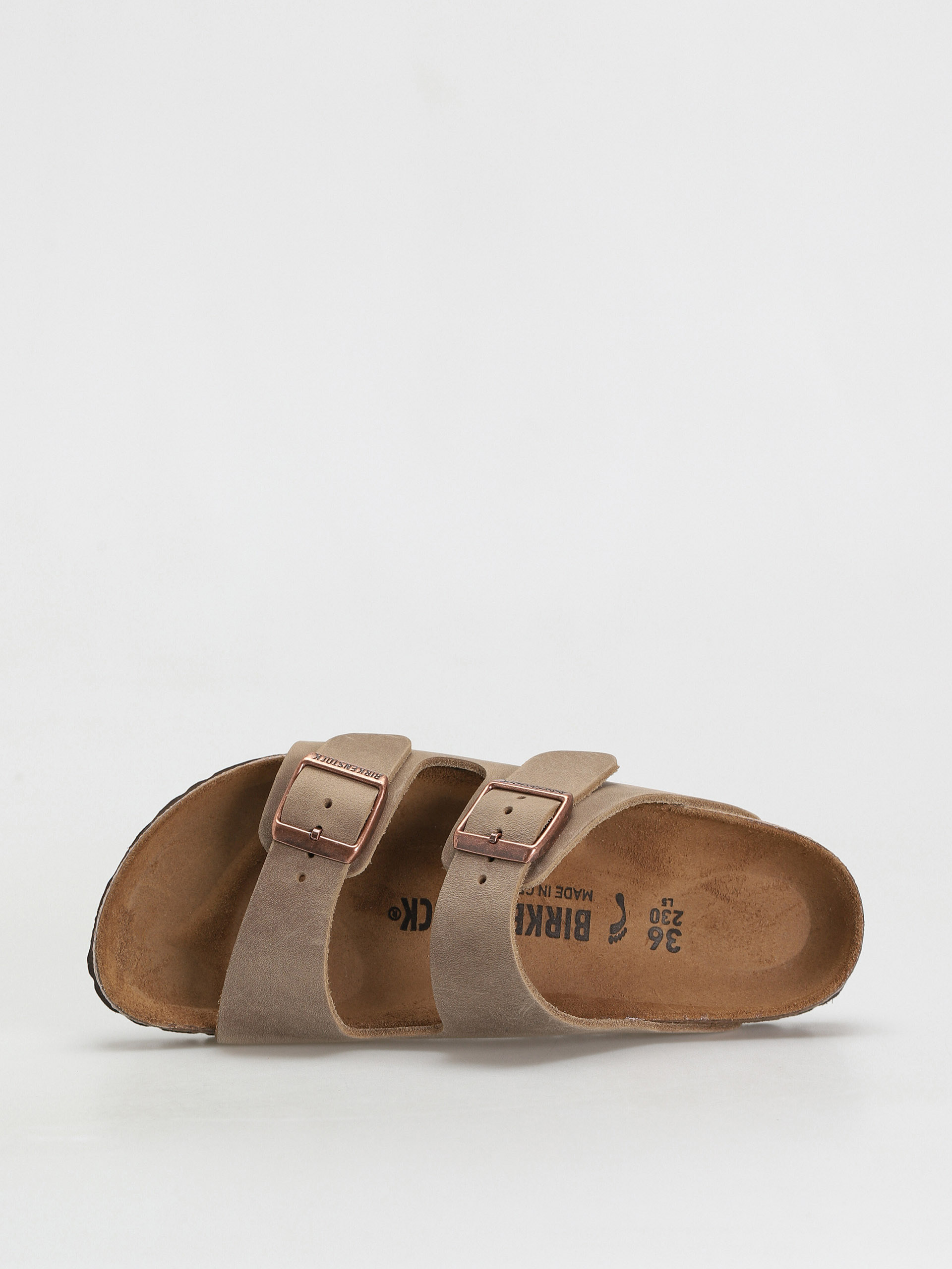 Šľapky Birkenstock Arizona Narrow Wmn (tabacco brown waxy leather)