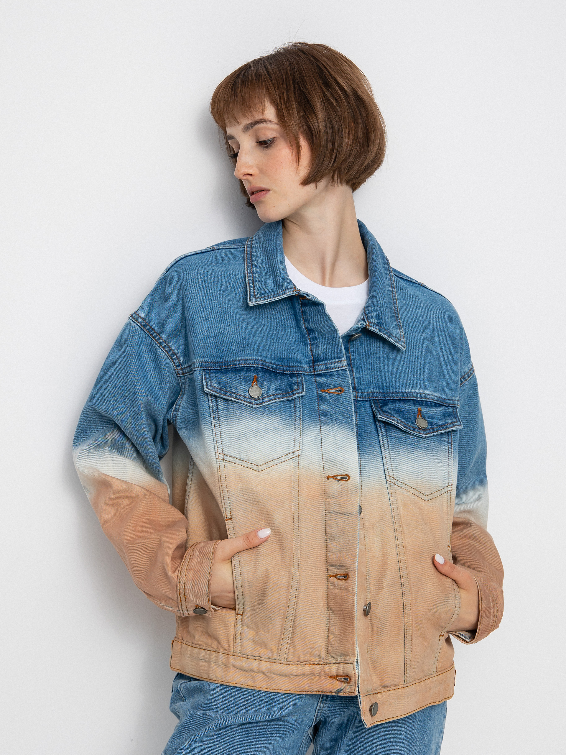 Bunda Roxy Sun Dipped Wmn (cool blue toast denim degreade)