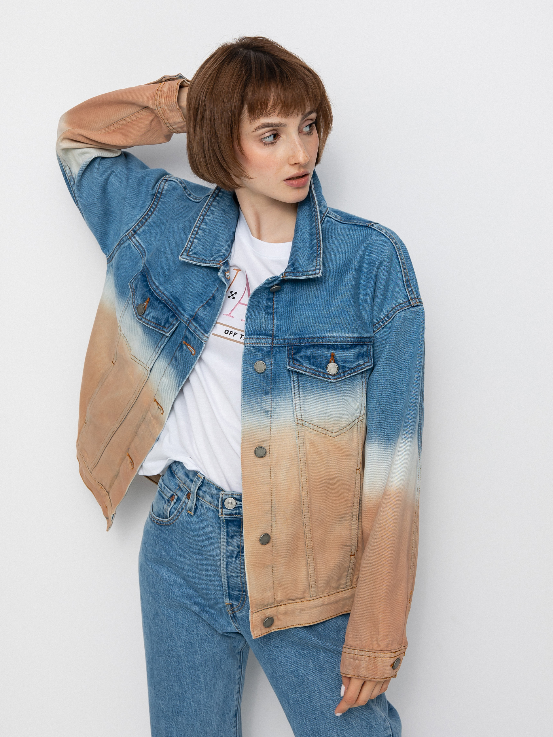 Bunda Roxy Sun Dipped Wmn (cool blue toast denim degreade)