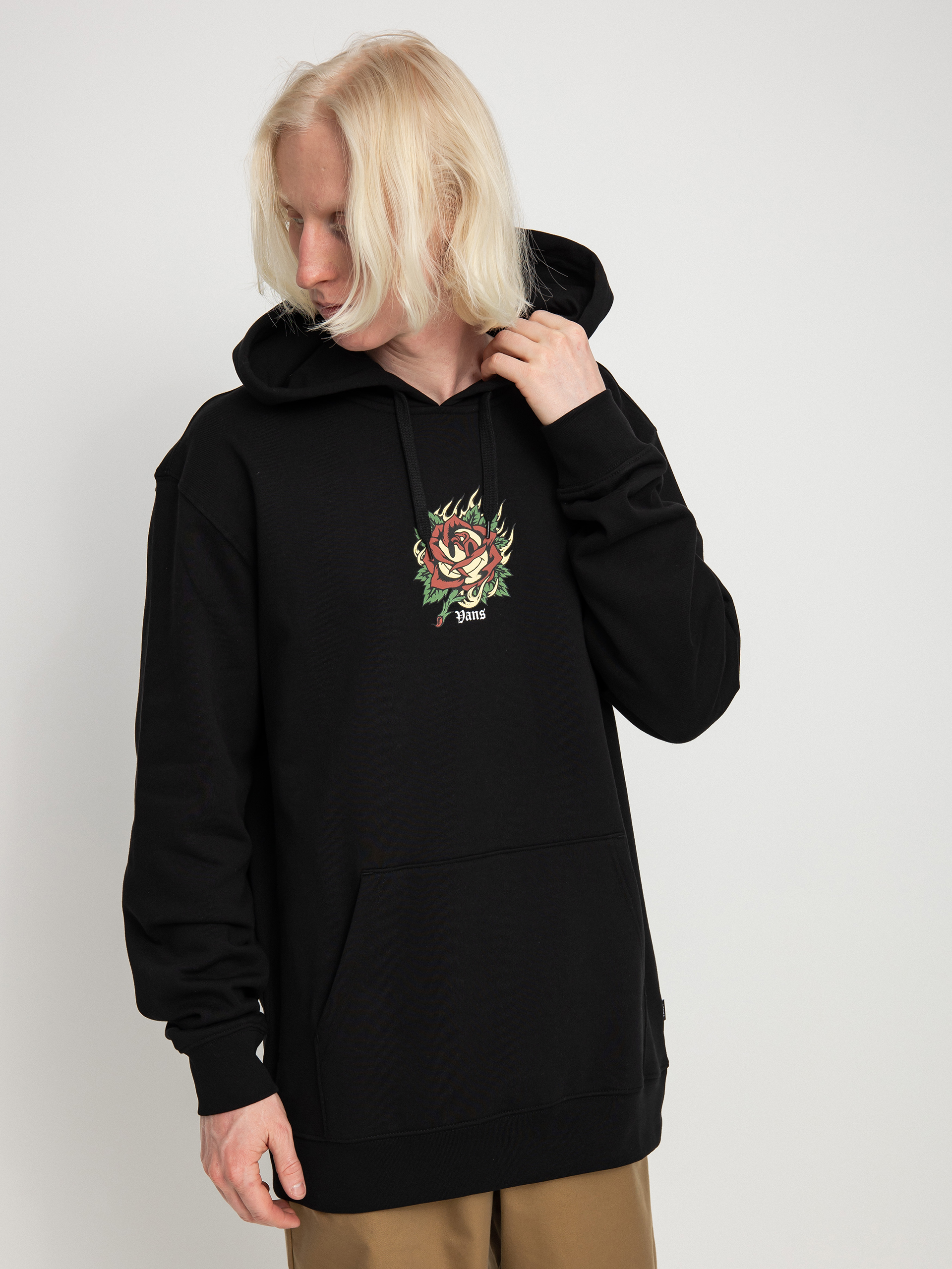 Mikina s kapucňou Vans Easy Trinity HD (black)