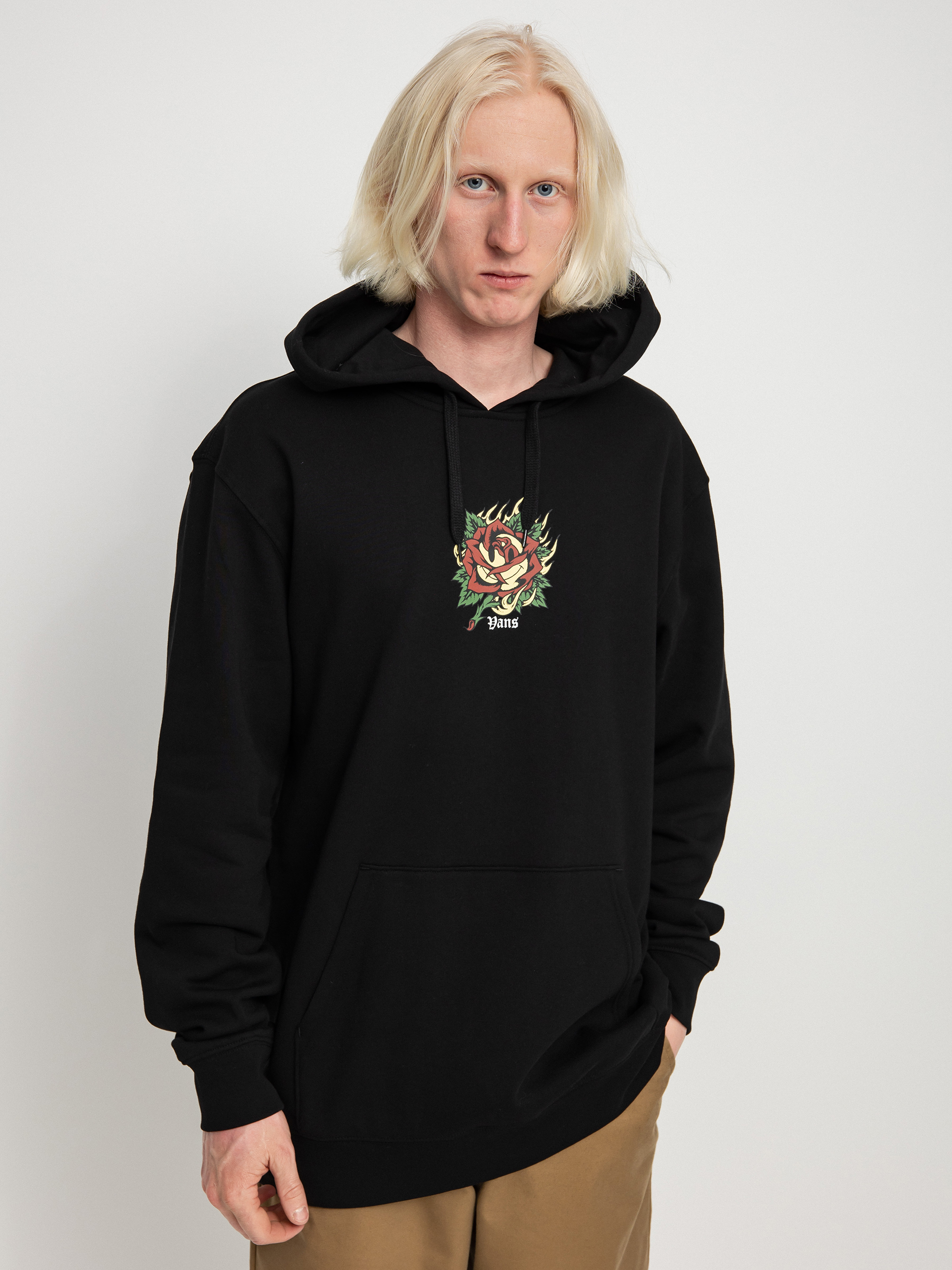 Mikina s kapucňou Vans Easy Trinity HD (black)