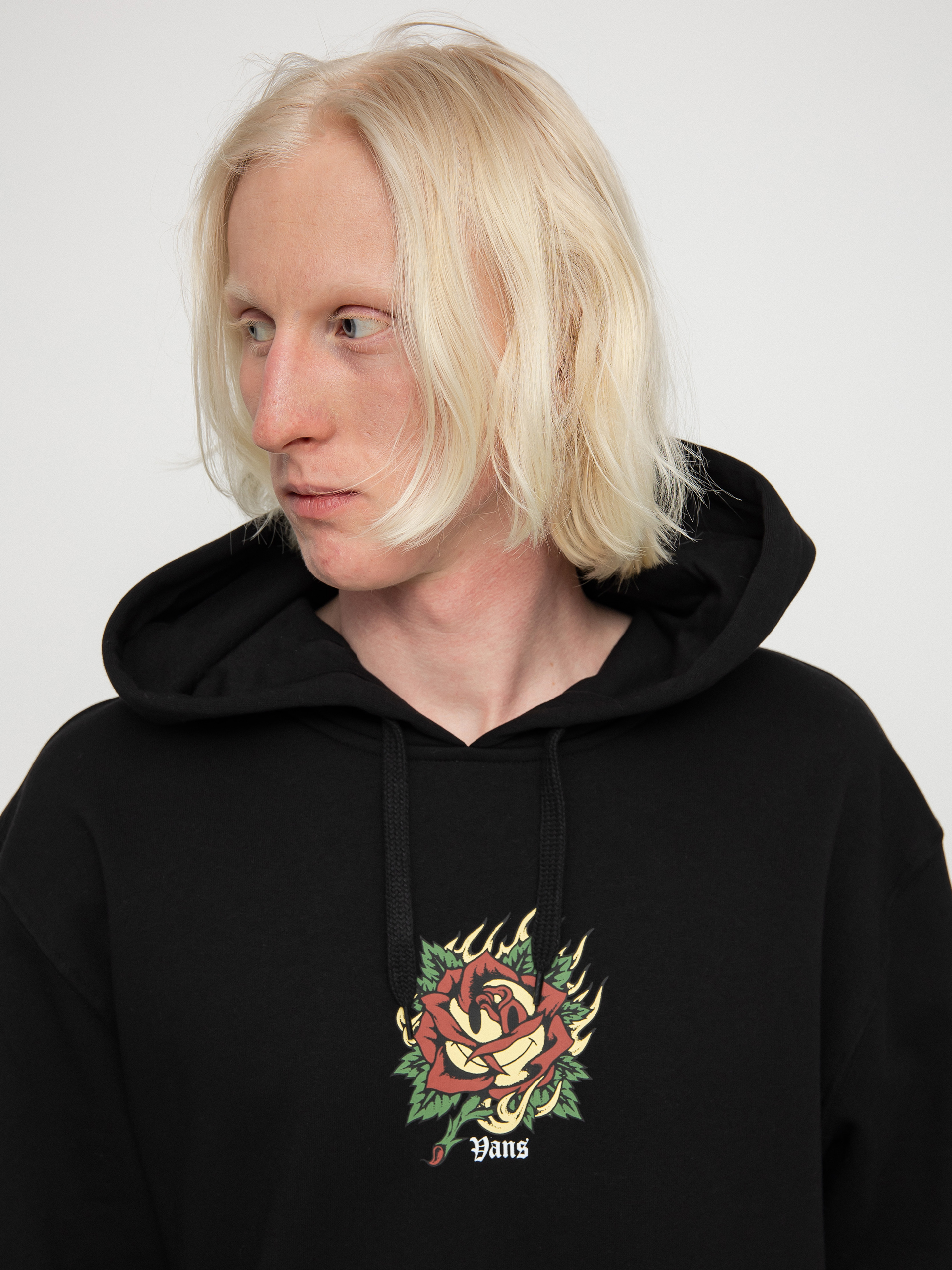 Mikina s kapucňou Vans Easy Trinity HD (black)