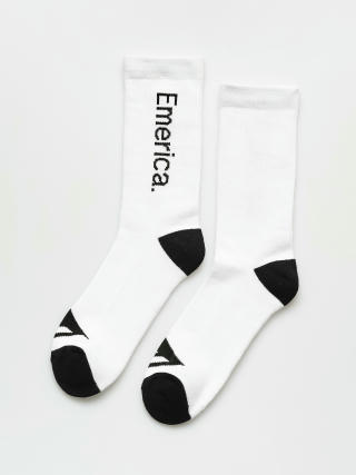 Ponožky Emerica Pure Crew (white/black)