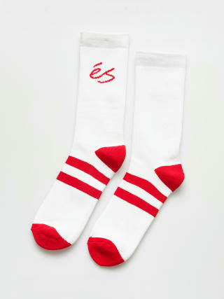 Ponožky eS Script Stripe Crew (white)
