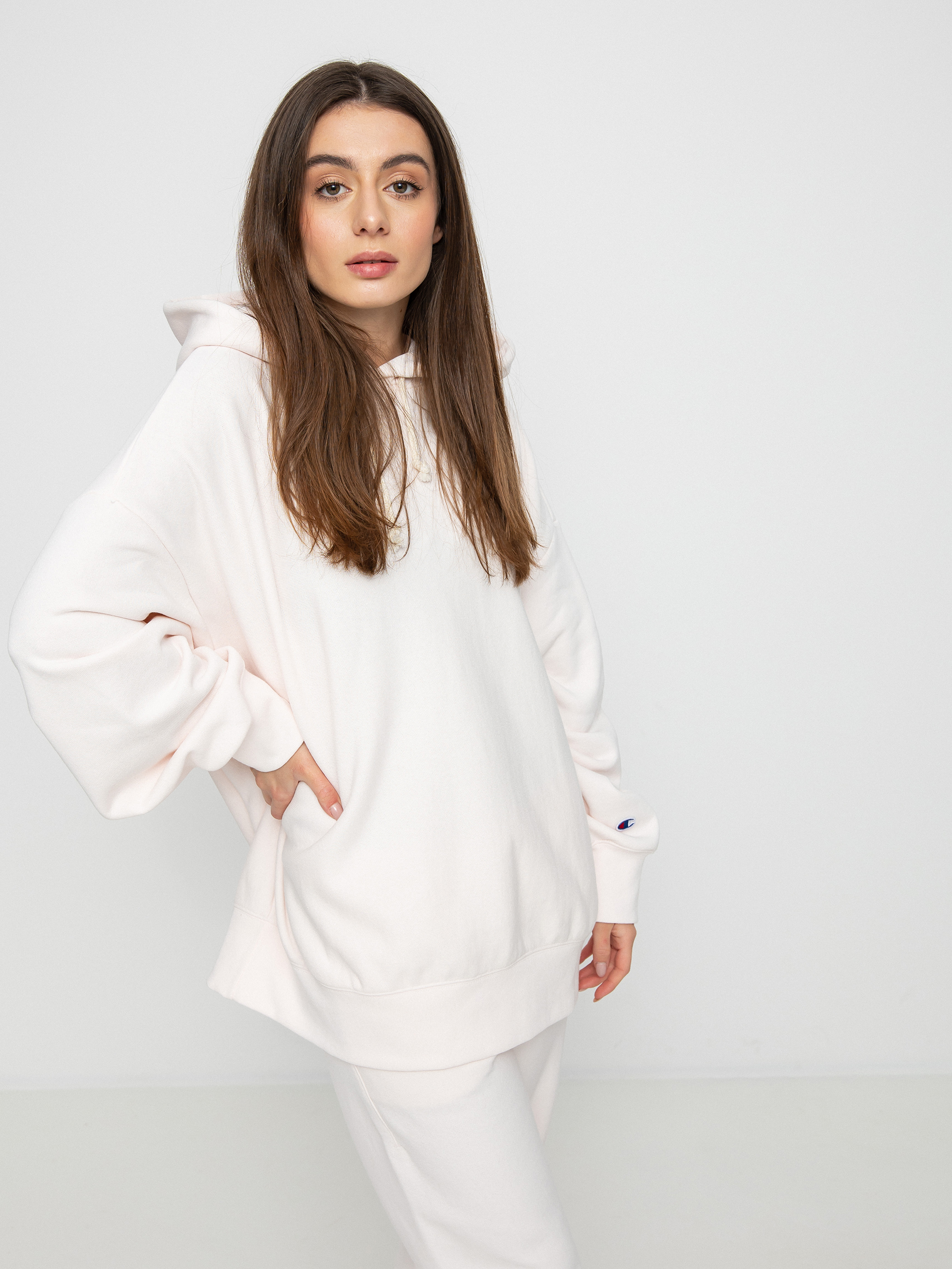 Mikina s kapucňou Champion Hooded Sweatshirt 115152 HD Wmn (beo)