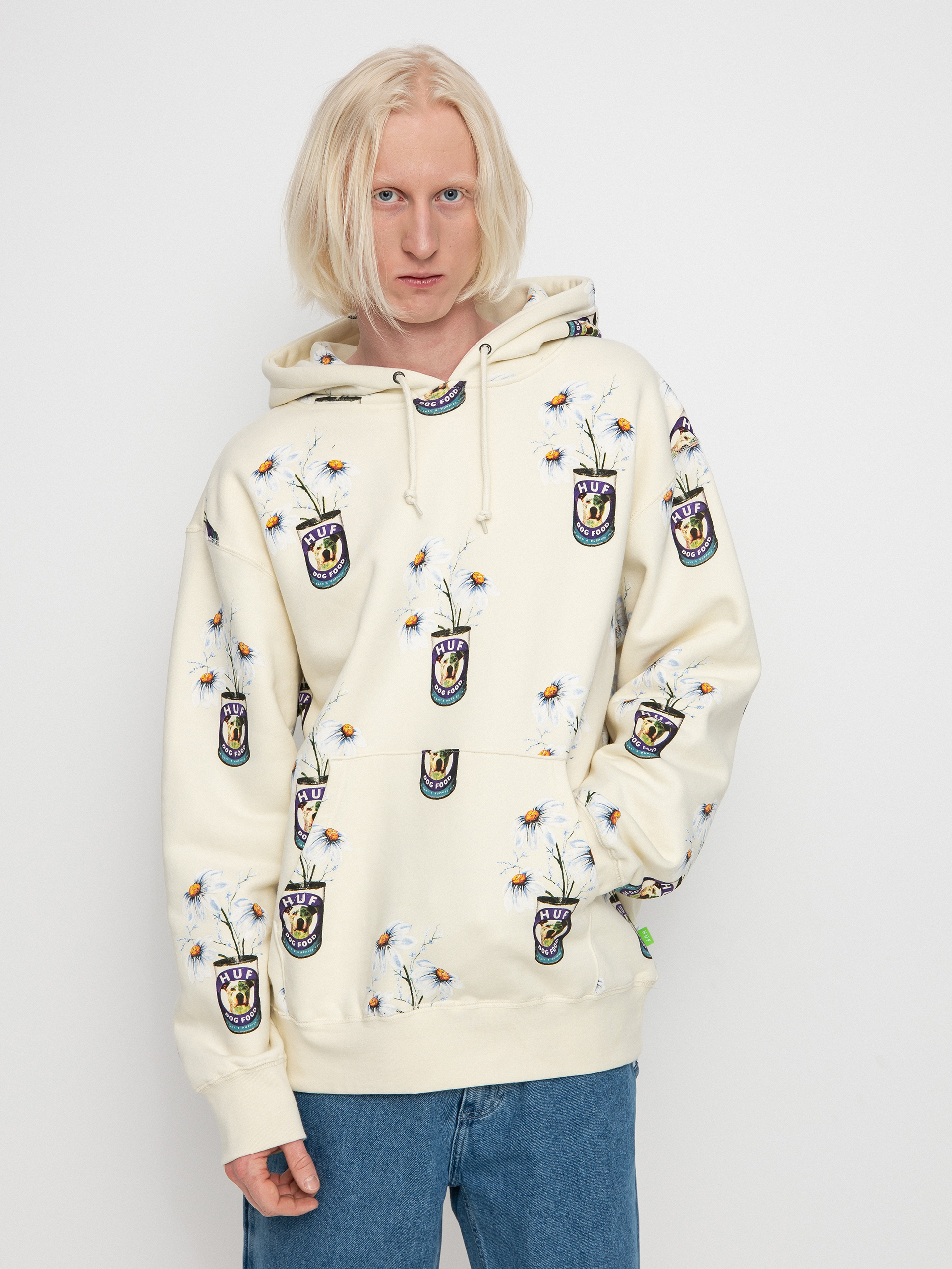 Mikina s kapucňou HUF Canned HD (off white)