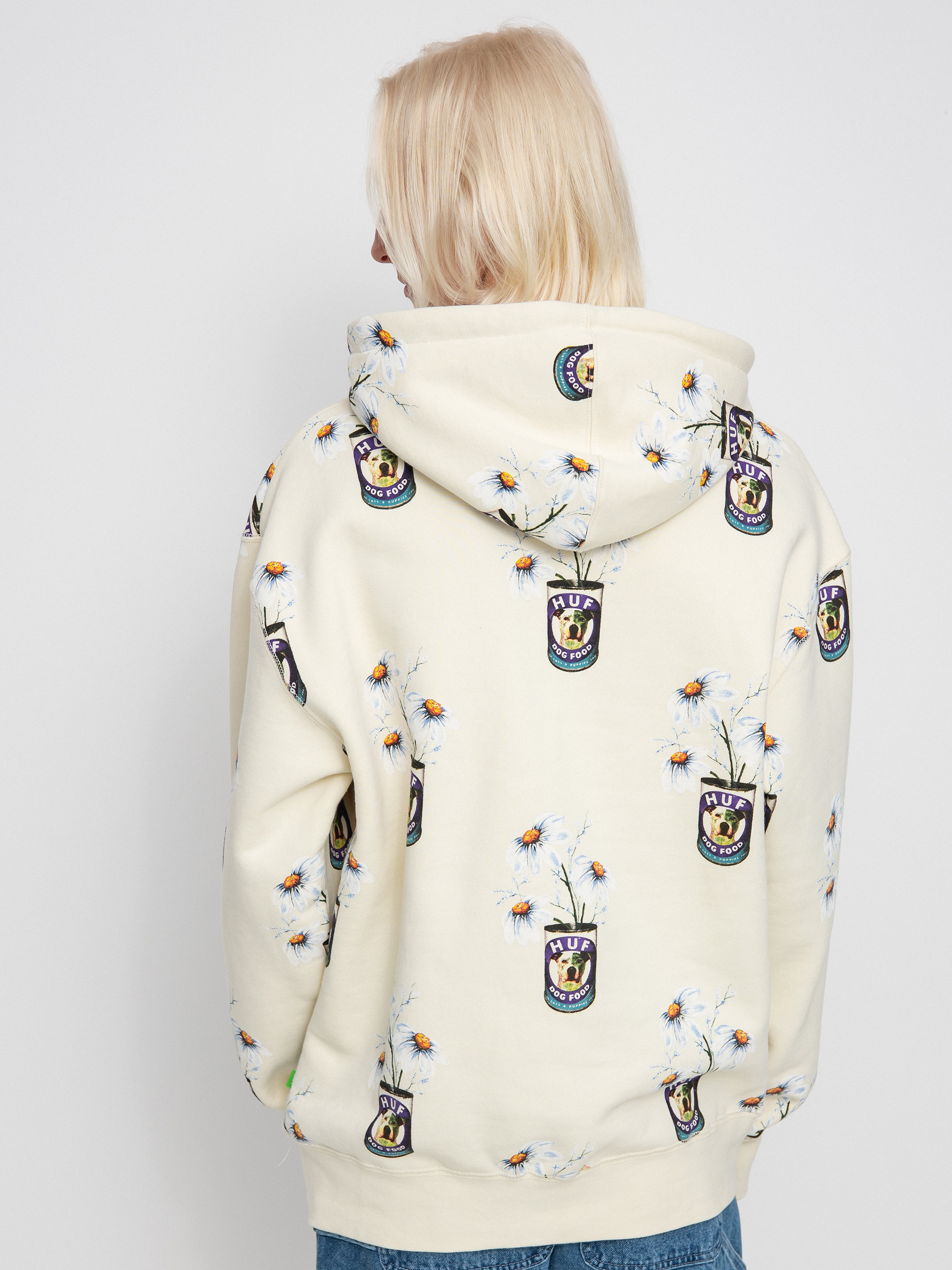 Mikina s kapucňou HUF Canned HD (off white)