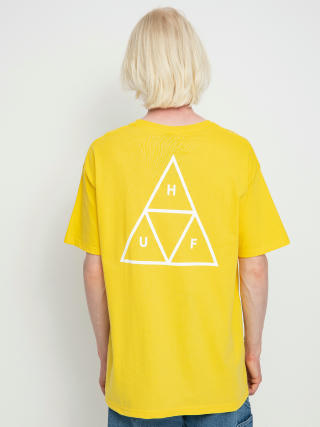 Tričko HUF Essentials Triple Triangle (lemon yellow)