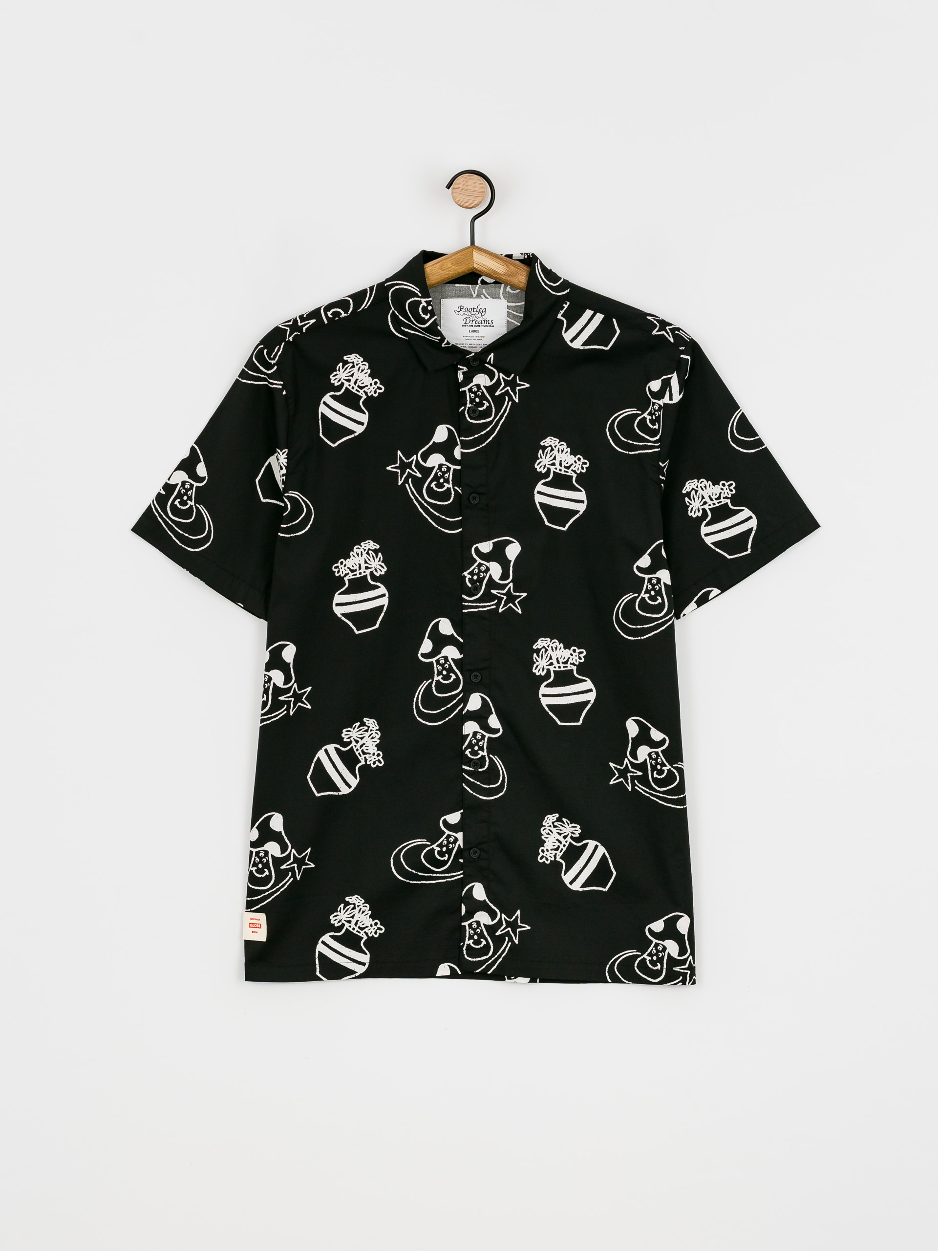 Košeľa Globe Underground Holiday (black)