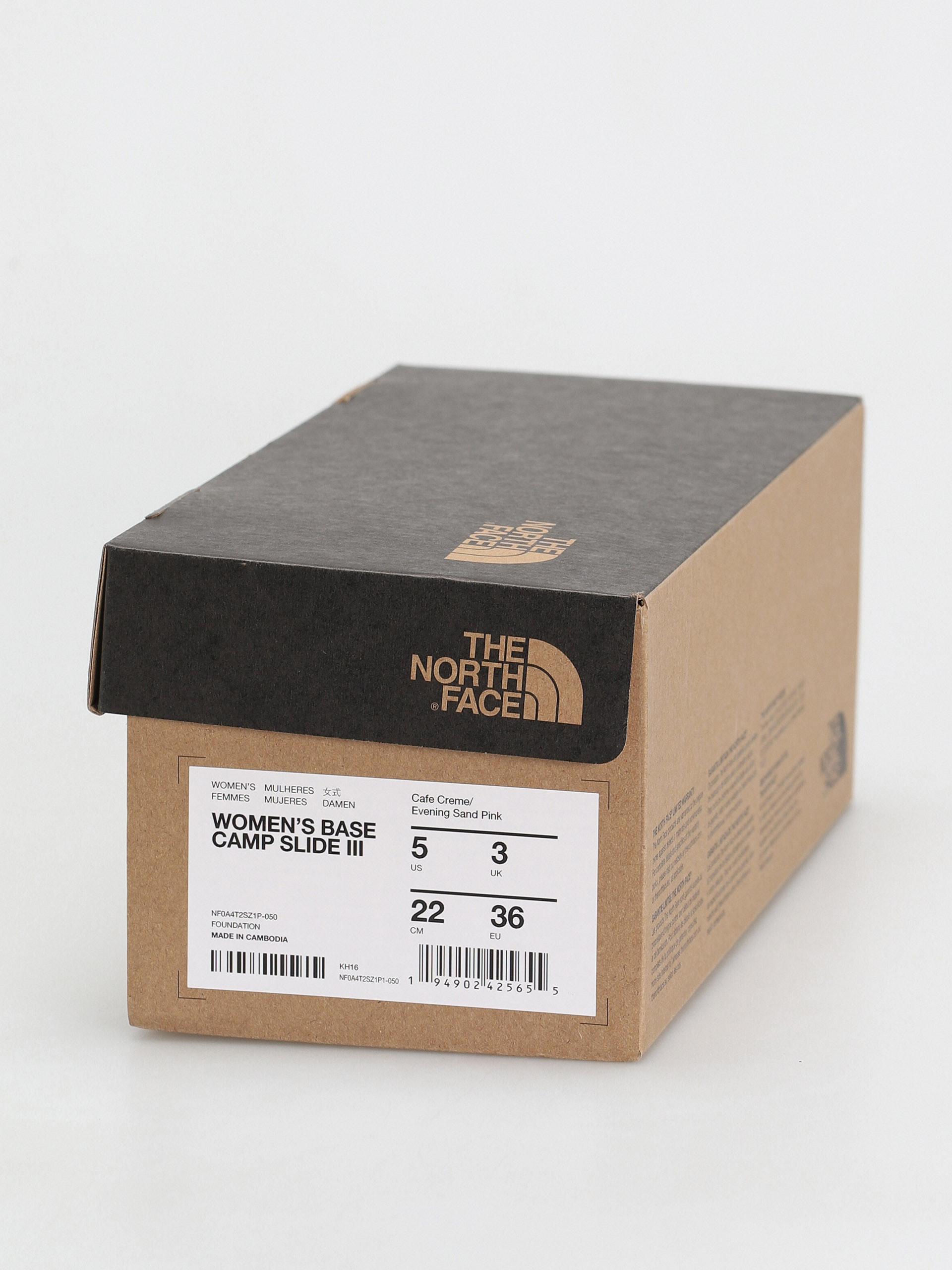 Šľapky The North Face Base Camp Slide III Wmn (cafecreme/eveningsandpink)