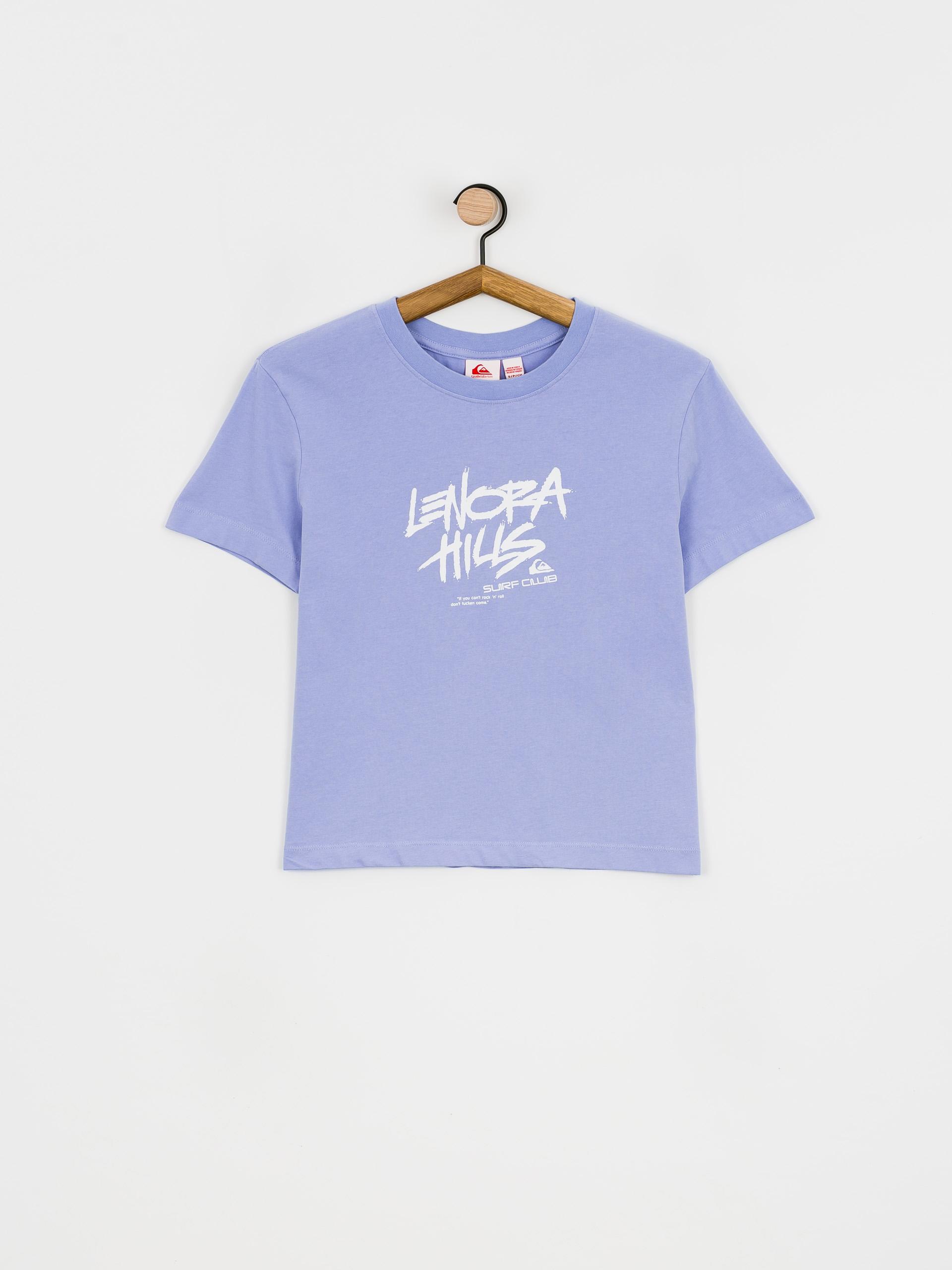 Tričko Quiksilver X Stranger Things 86 Crop Wmn (jacaranda)