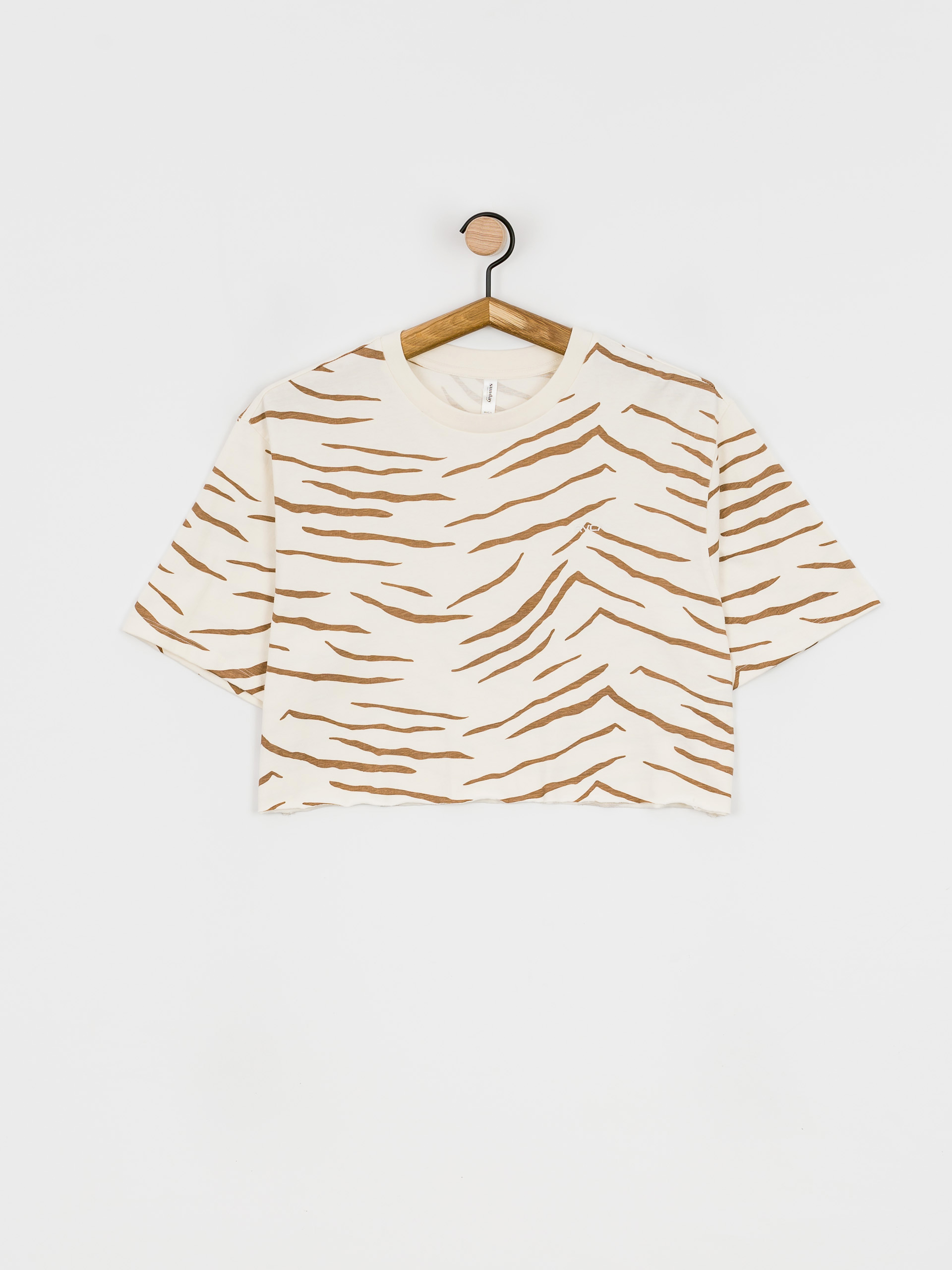 Tričko RVCA Test Drive Crop Wmn (wood)