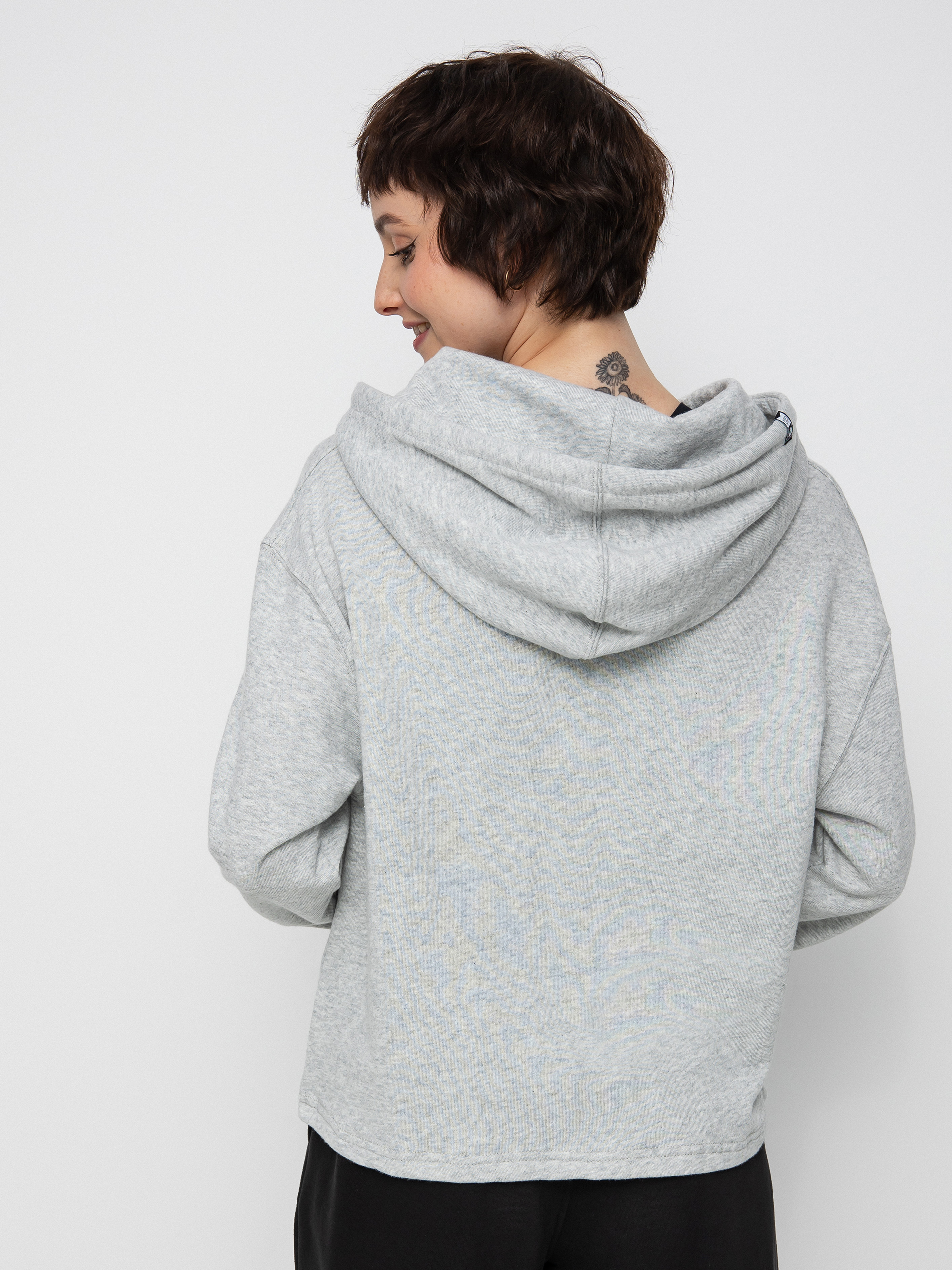 Mikina s kapucňou Salty Crew Sand Set Crop Wmn (athletic heather)