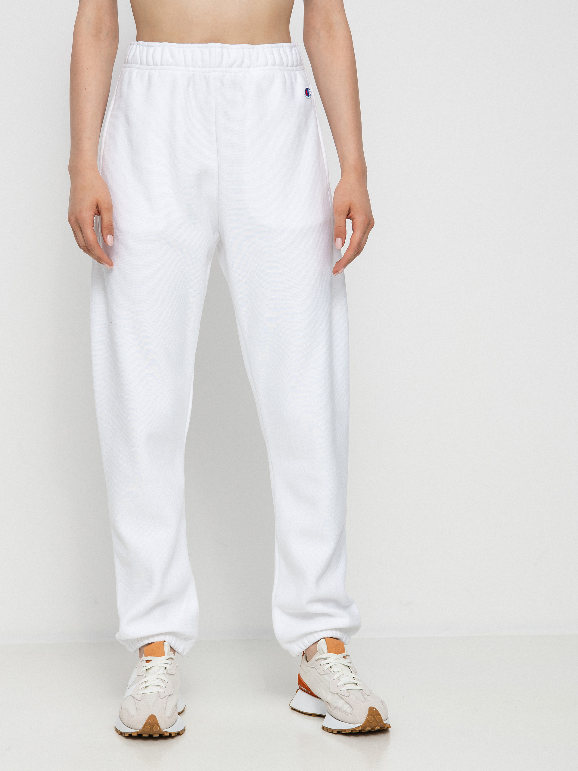 Nohavice Champion Elastic Cuff Pants 115098 Wmn (wht)