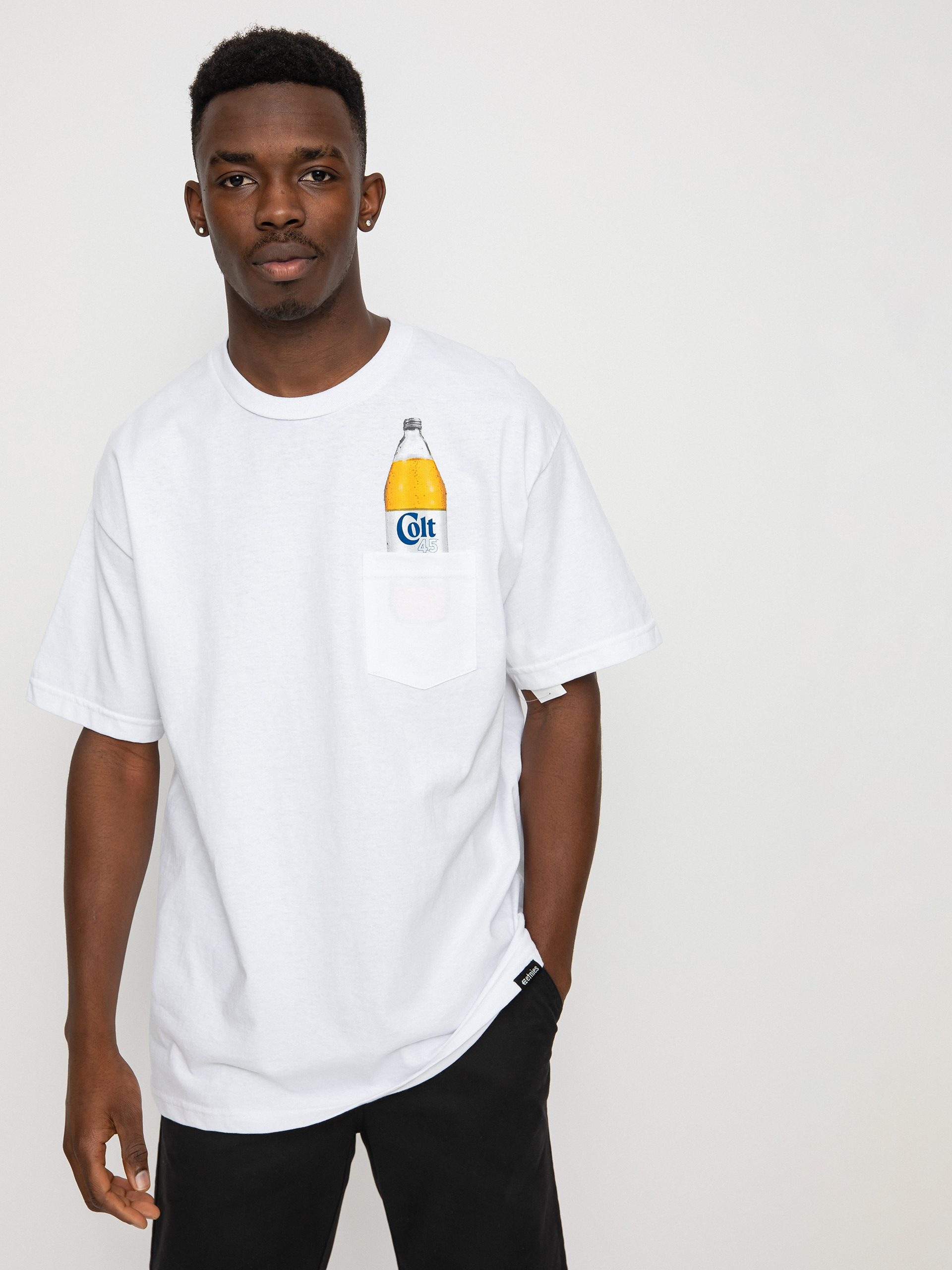 Tričko Etnies Colt 45 Pocket (white)