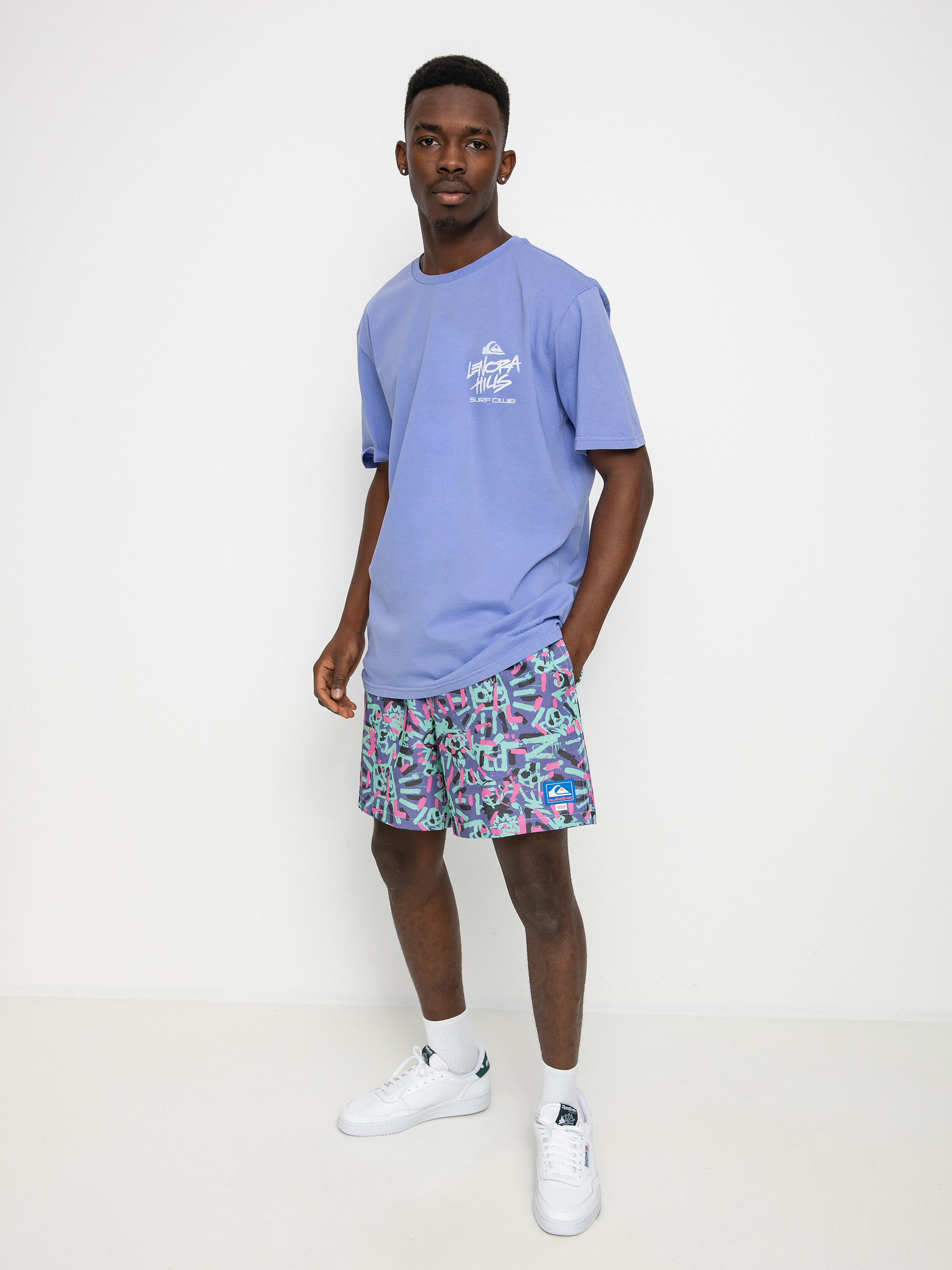 Tričko Quiksilver [27.05]  X Stranger Things Lenora Hills Surf Club (jacaranda)