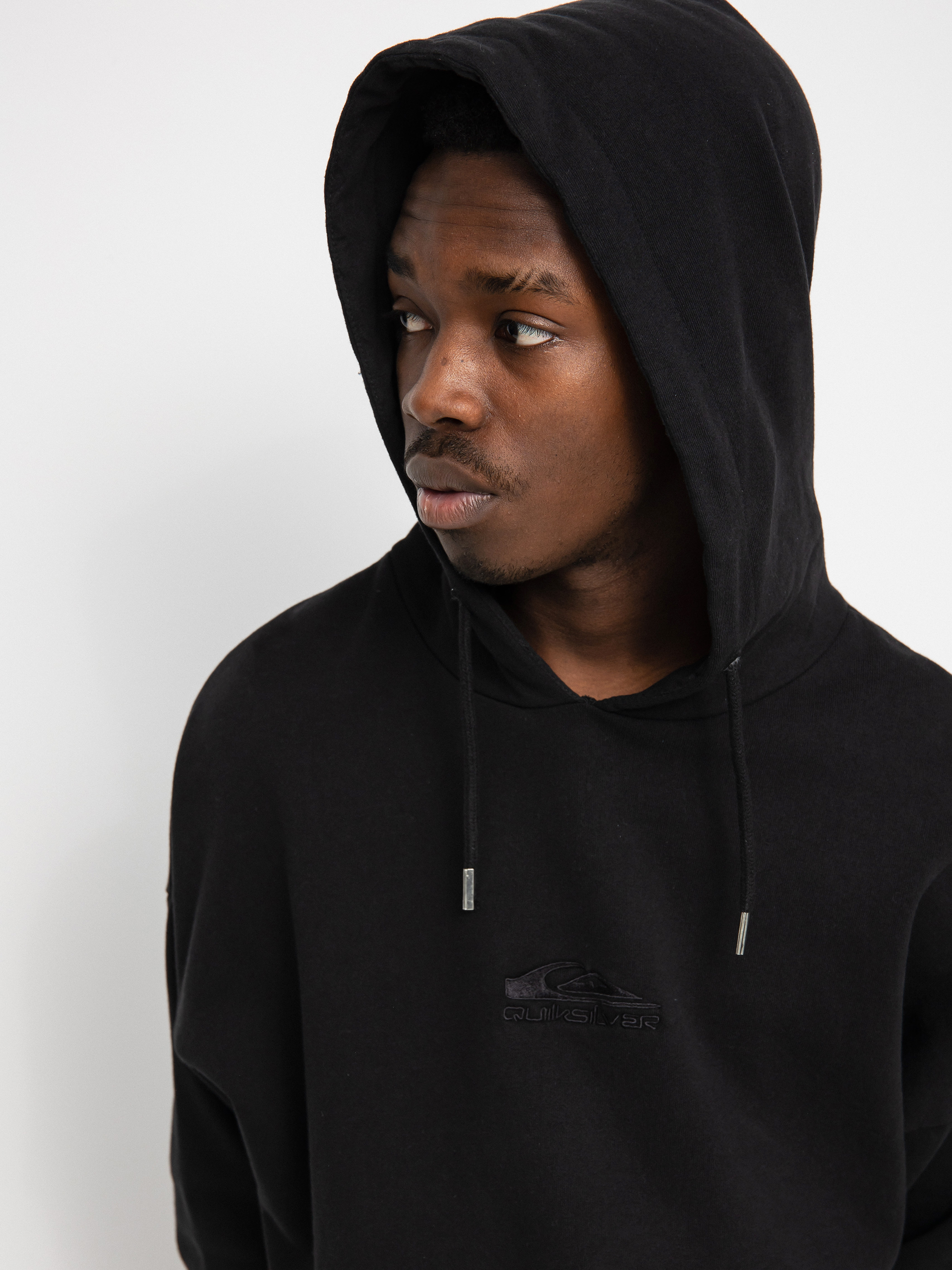 Mikina s kapucňou Quiksilver X Stranger Things Surfer Boy Checker HD (black)