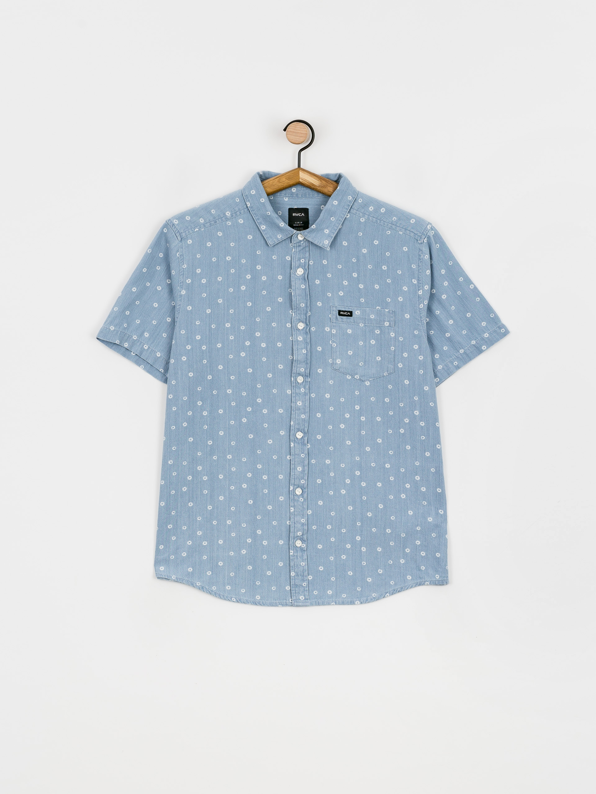 Košeľa RVCA Harbour (denim/white)