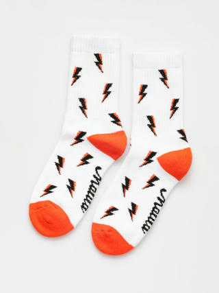 Ponožky Malita Mlt Thunder Db (white/orange)