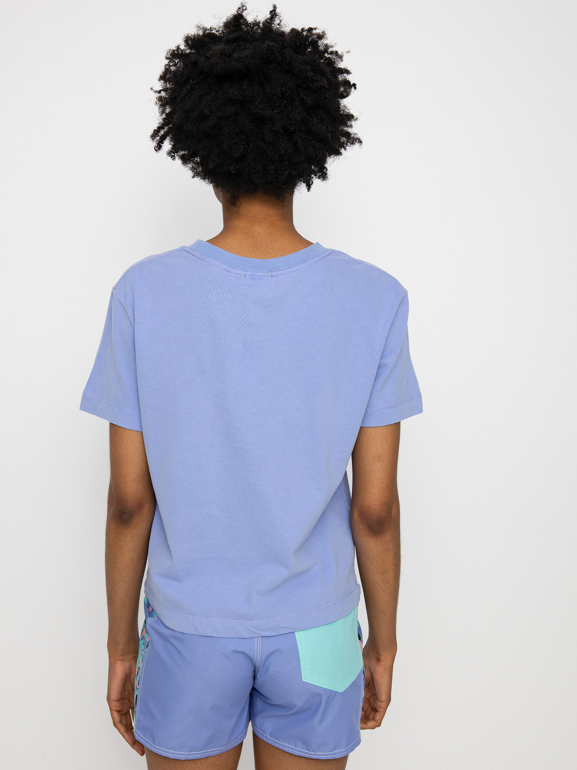 Tričko Quiksilver X Stranger Things 86 Crop Wmn (jacaranda)