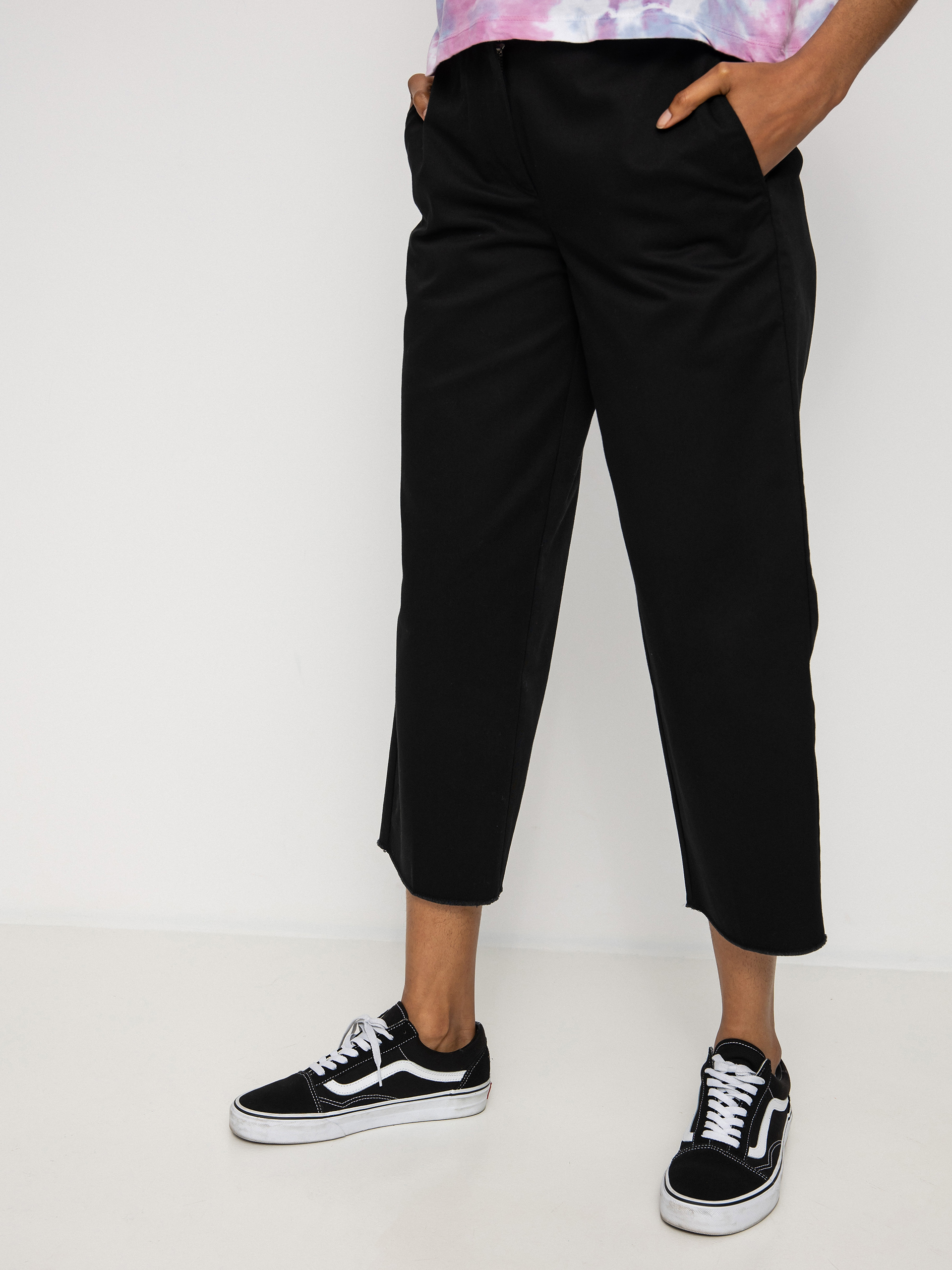 Nohavice Volcom Whawhat Chino Wmn (black)