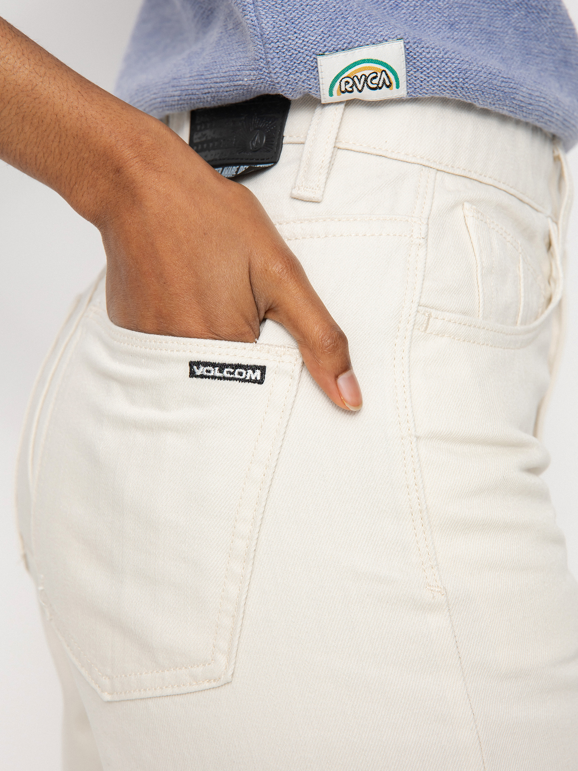 Nohavice Volcom Weellow Denim Wmn (cloud)