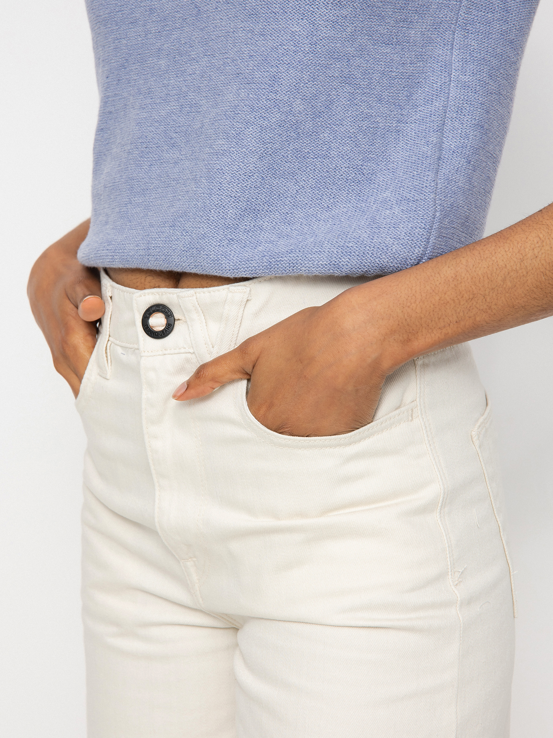 Nohavice Volcom Weellow Denim Wmn (cloud)