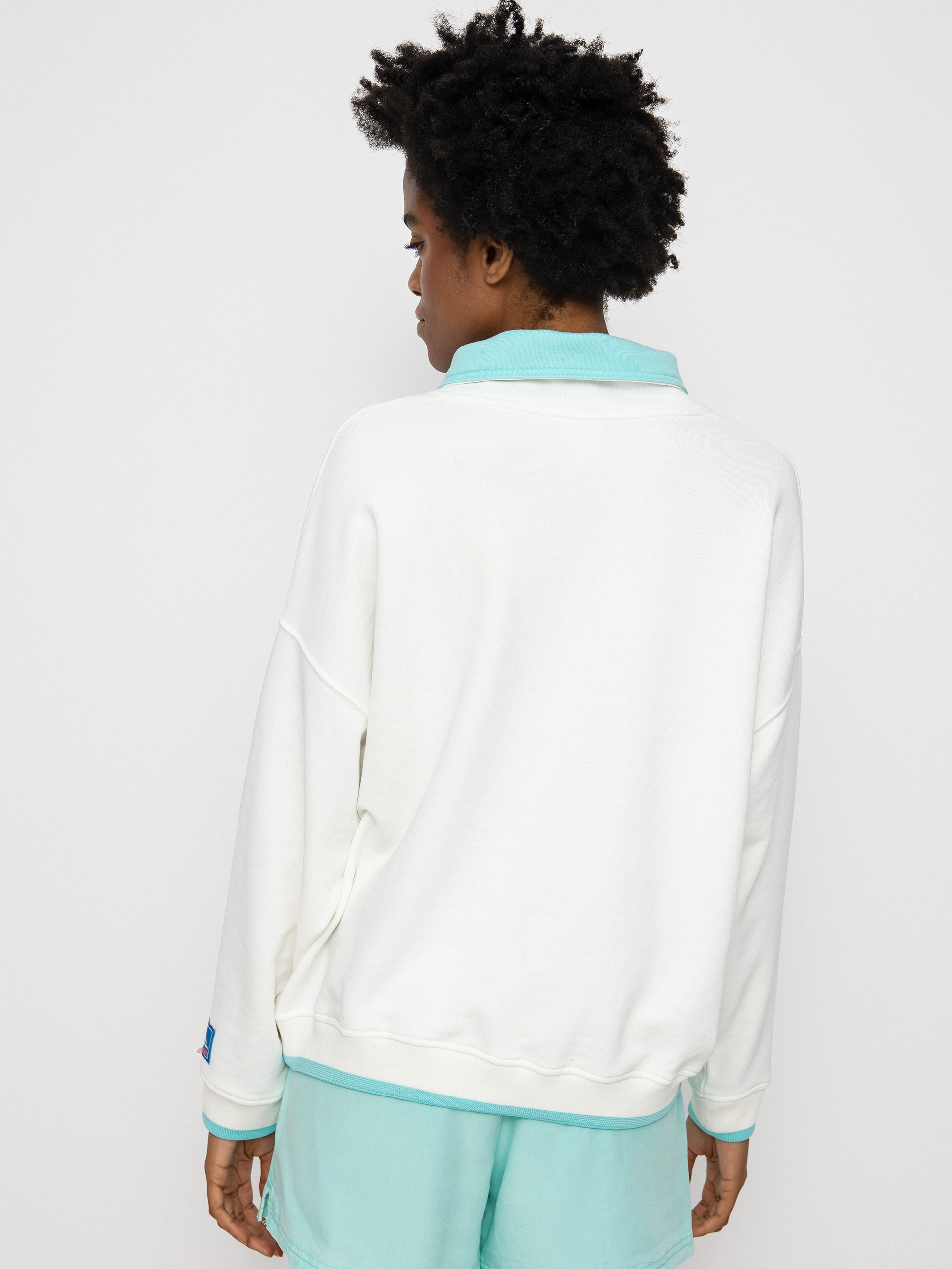 Mikina Quiksilver X Stranger Things Lenora Half Zip Wmn (snow white)