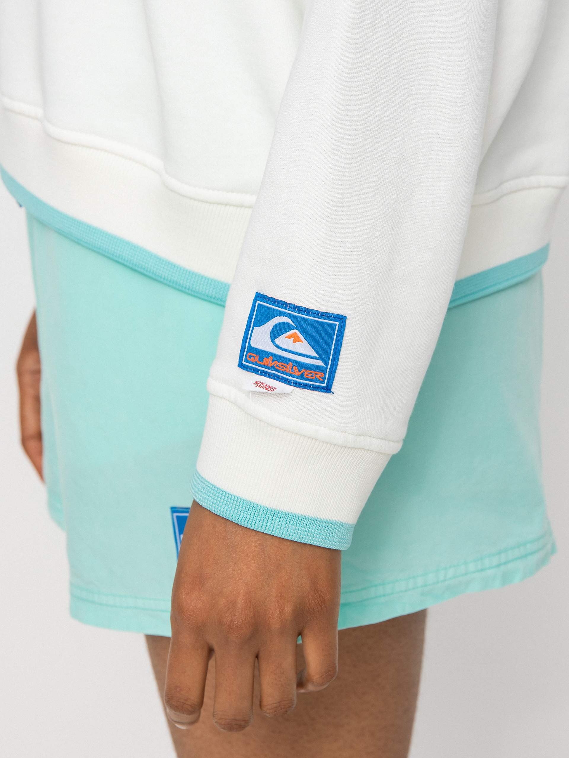 Mikina Quiksilver X Stranger Things Lenora Half Zip Wmn (snow white)