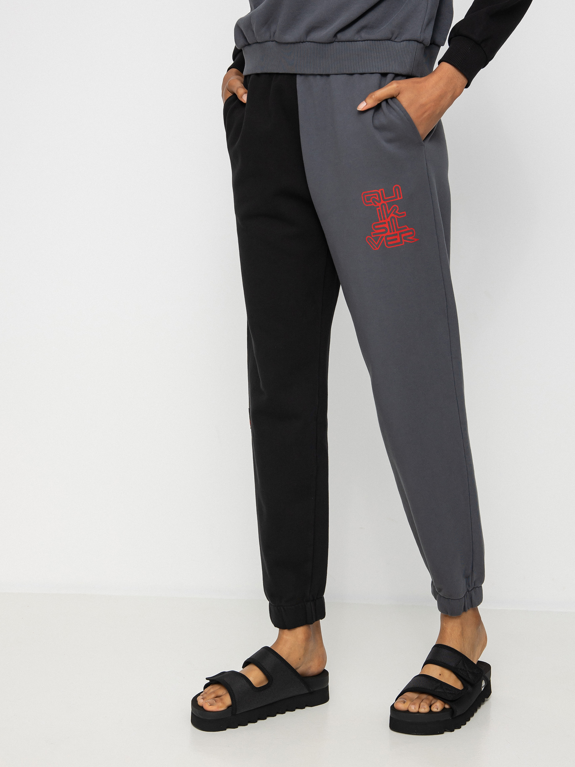 Nohavice Quiksilver X Stranger Things Upside Down Wmn (black)