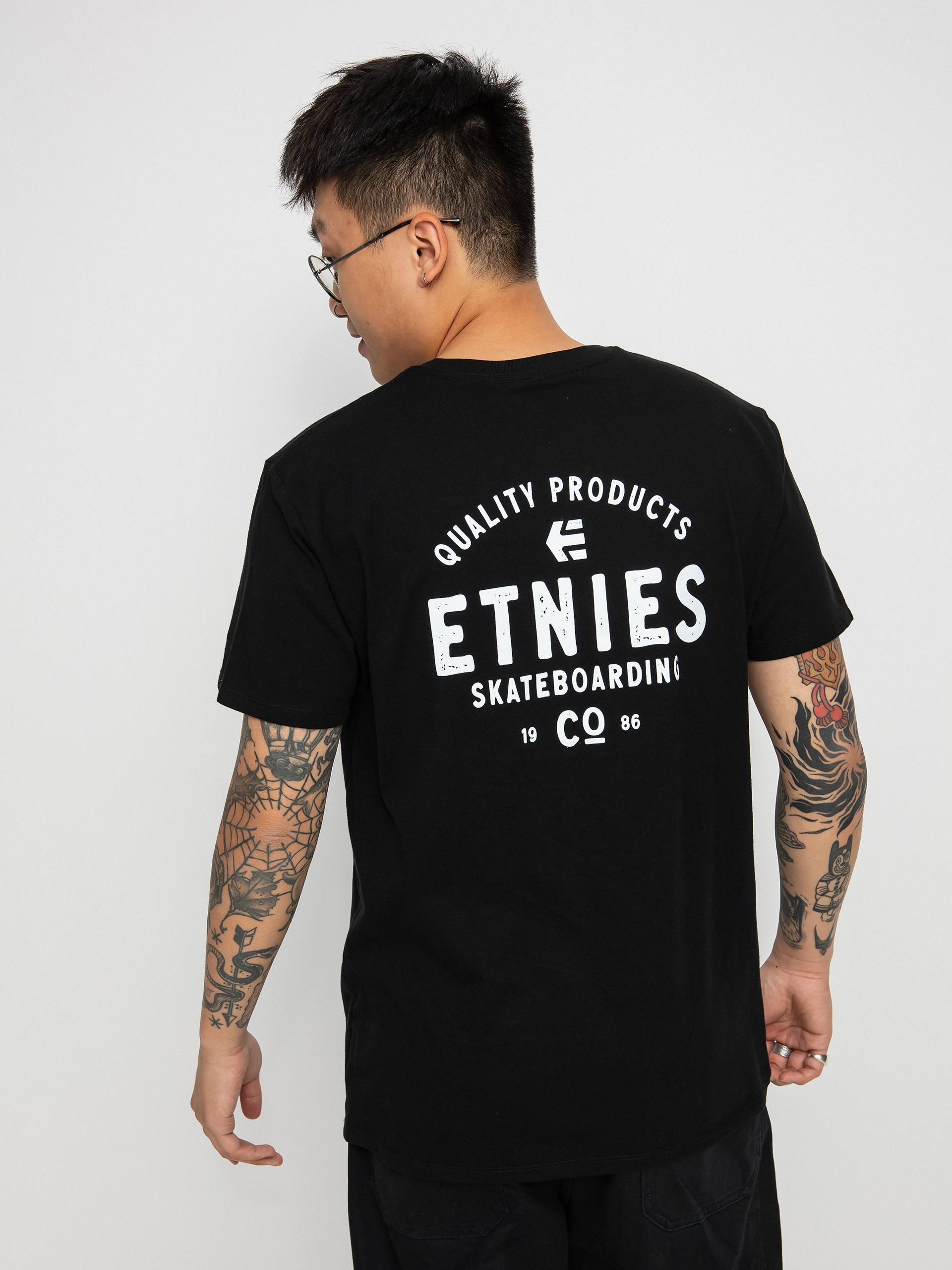 Tričko Etnies Skate Co (black /white)