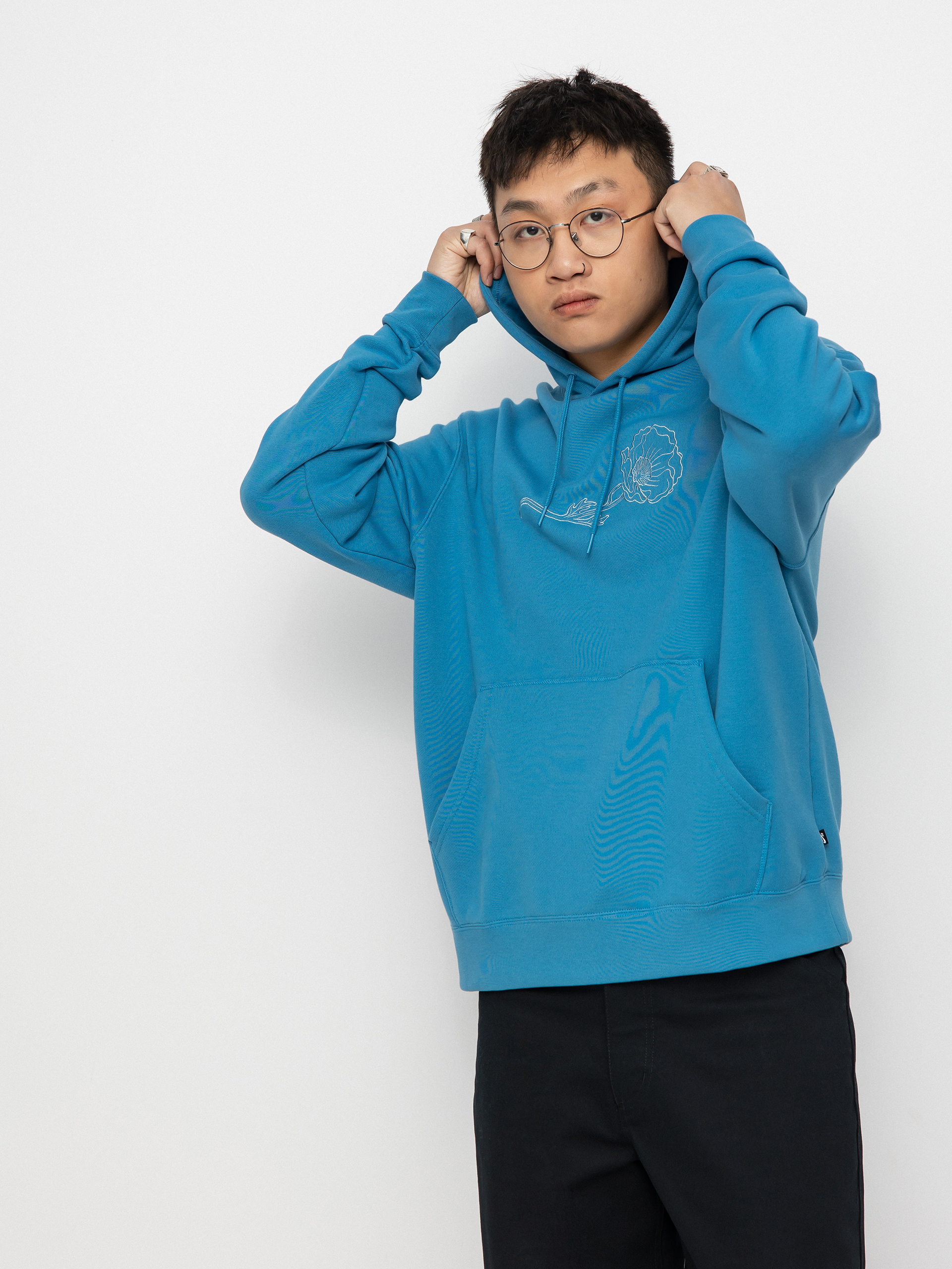 Mikina s kapucňou Nike SB Novelty HD (dutch blue/boarder blue)