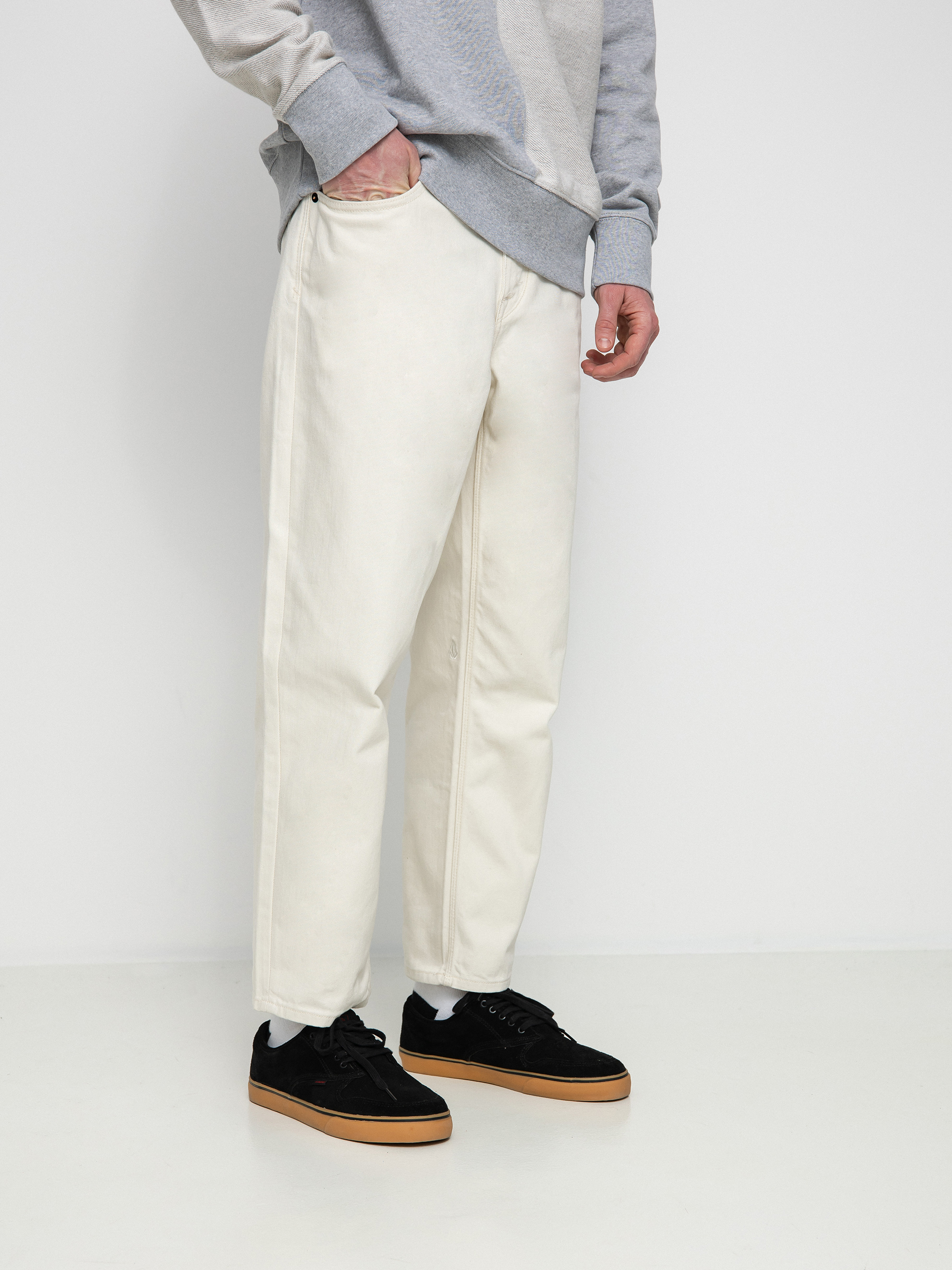 Nohavice Volcom Modown Tapered Denim (whitecap grey)