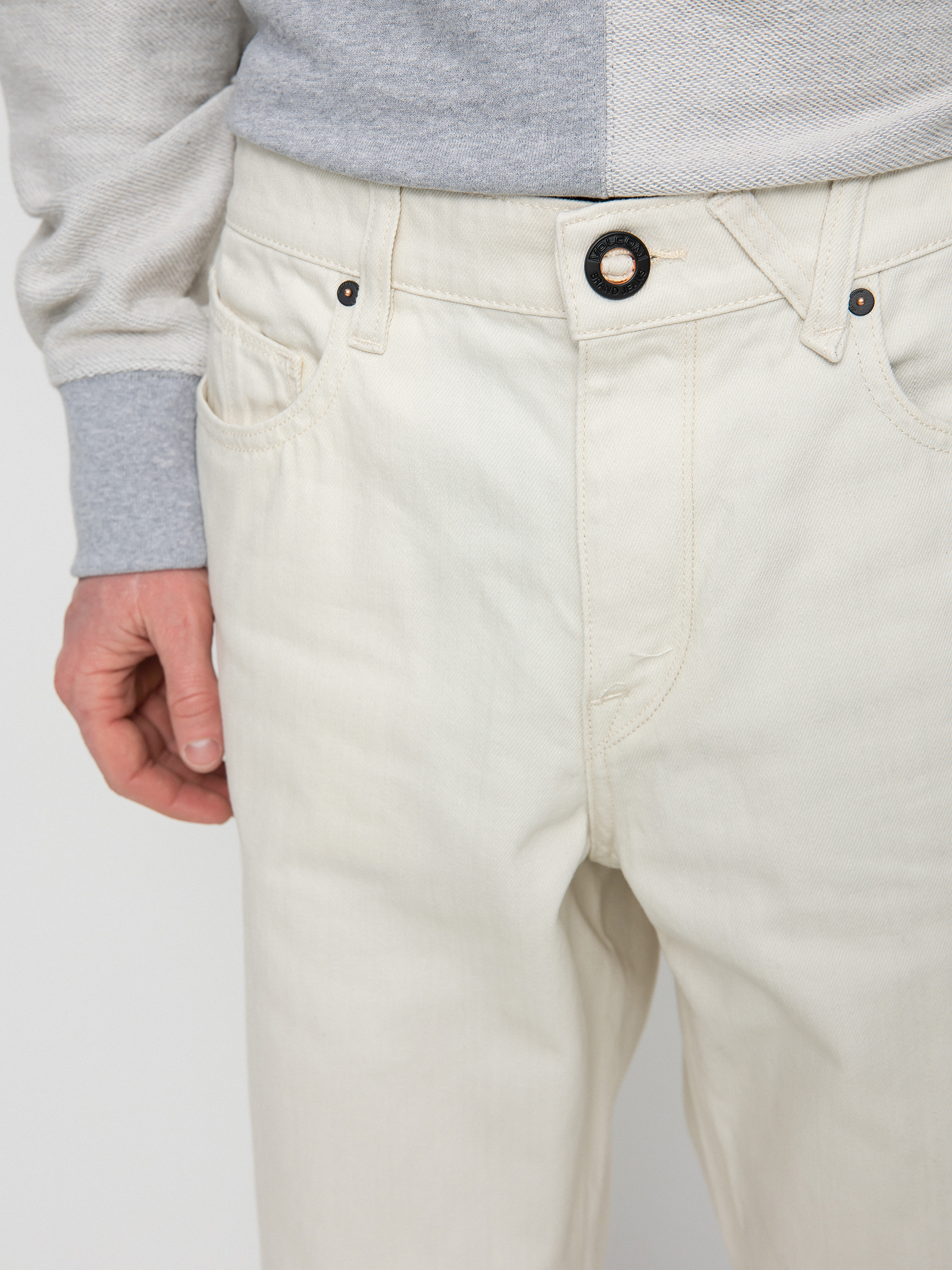 Nohavice Volcom Modown Tapered Denim (whitecap grey)