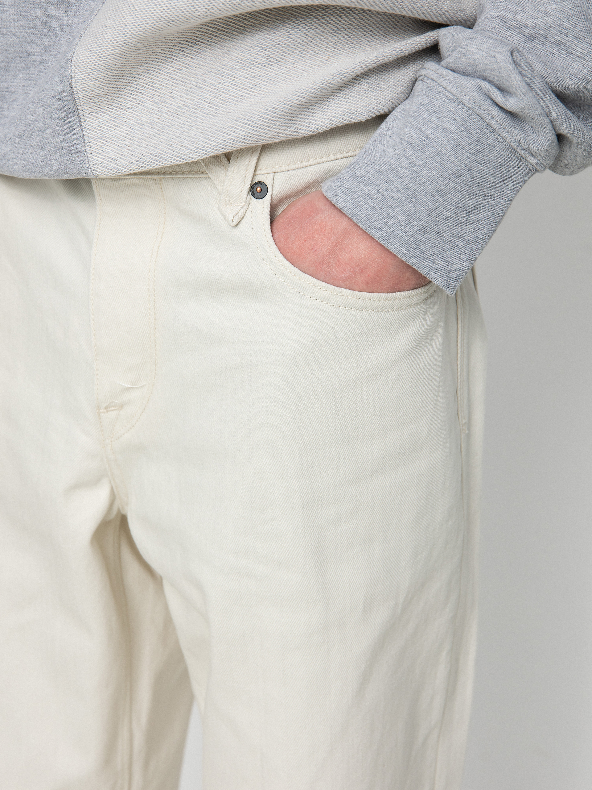 Nohavice Volcom Modown Tapered Denim (whitecap grey)