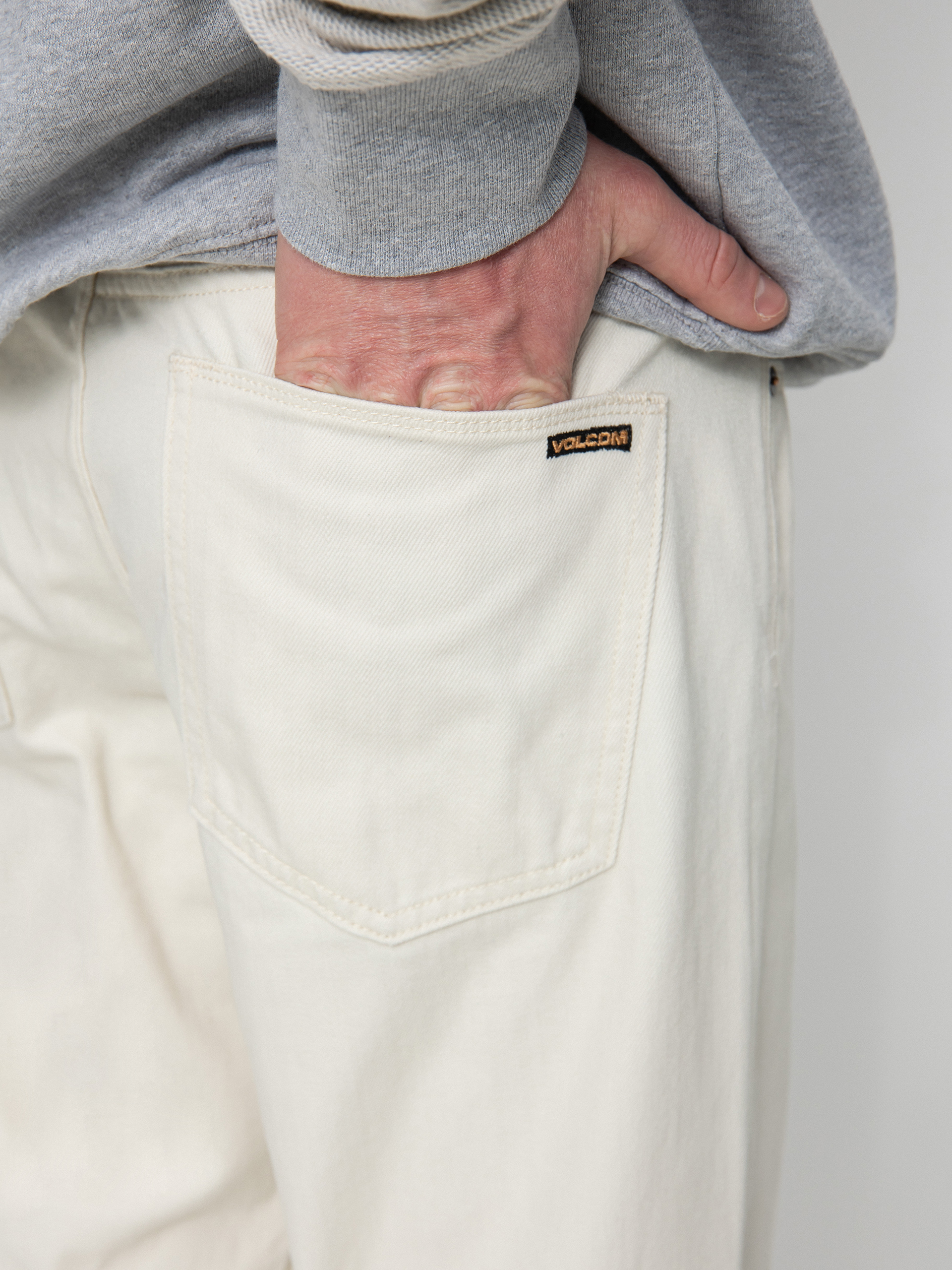 Nohavice Volcom Modown Tapered Denim (whitecap grey)